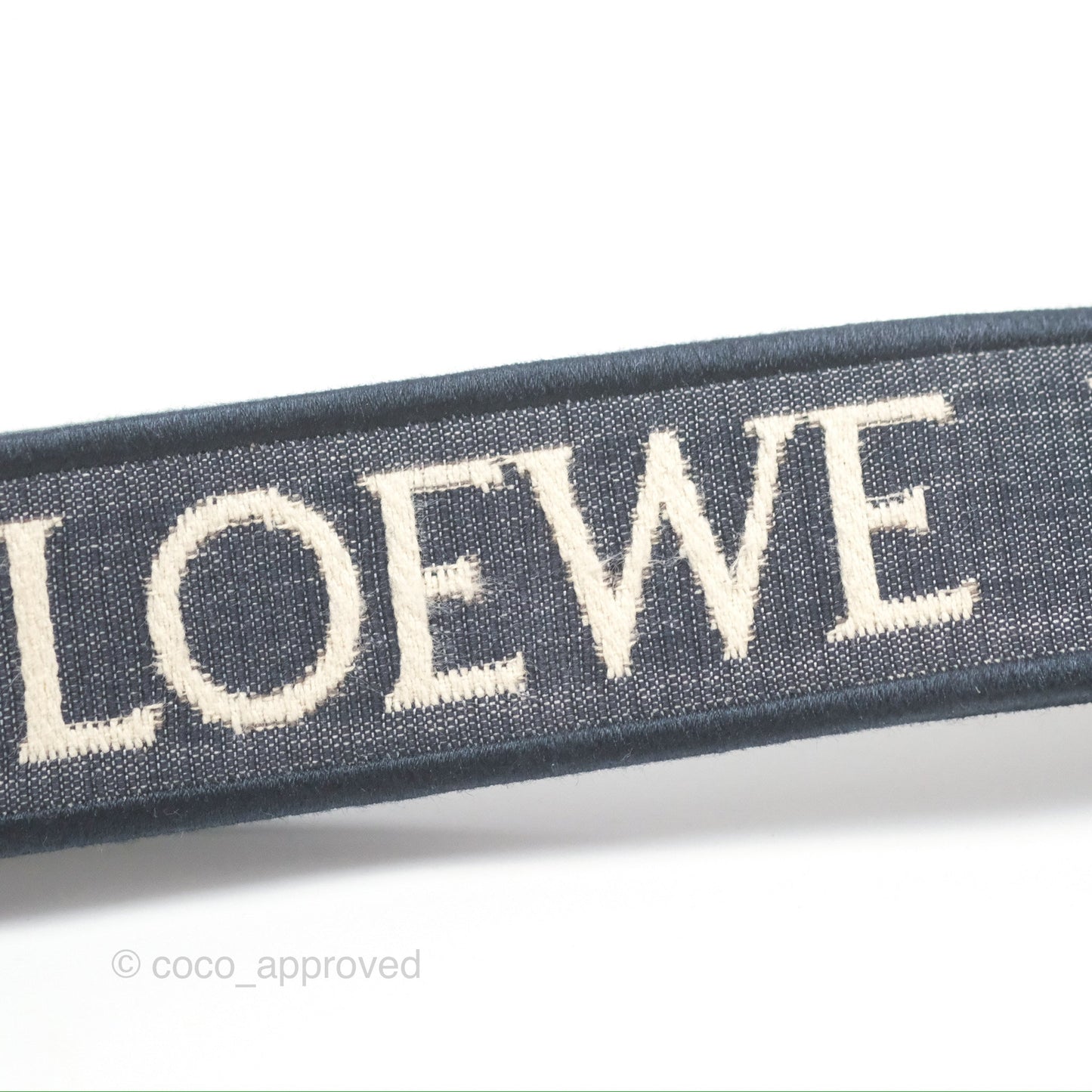 Loewe Mini Gate Dual bag Onyx Blue Soft Calfskin Jacquard Strap