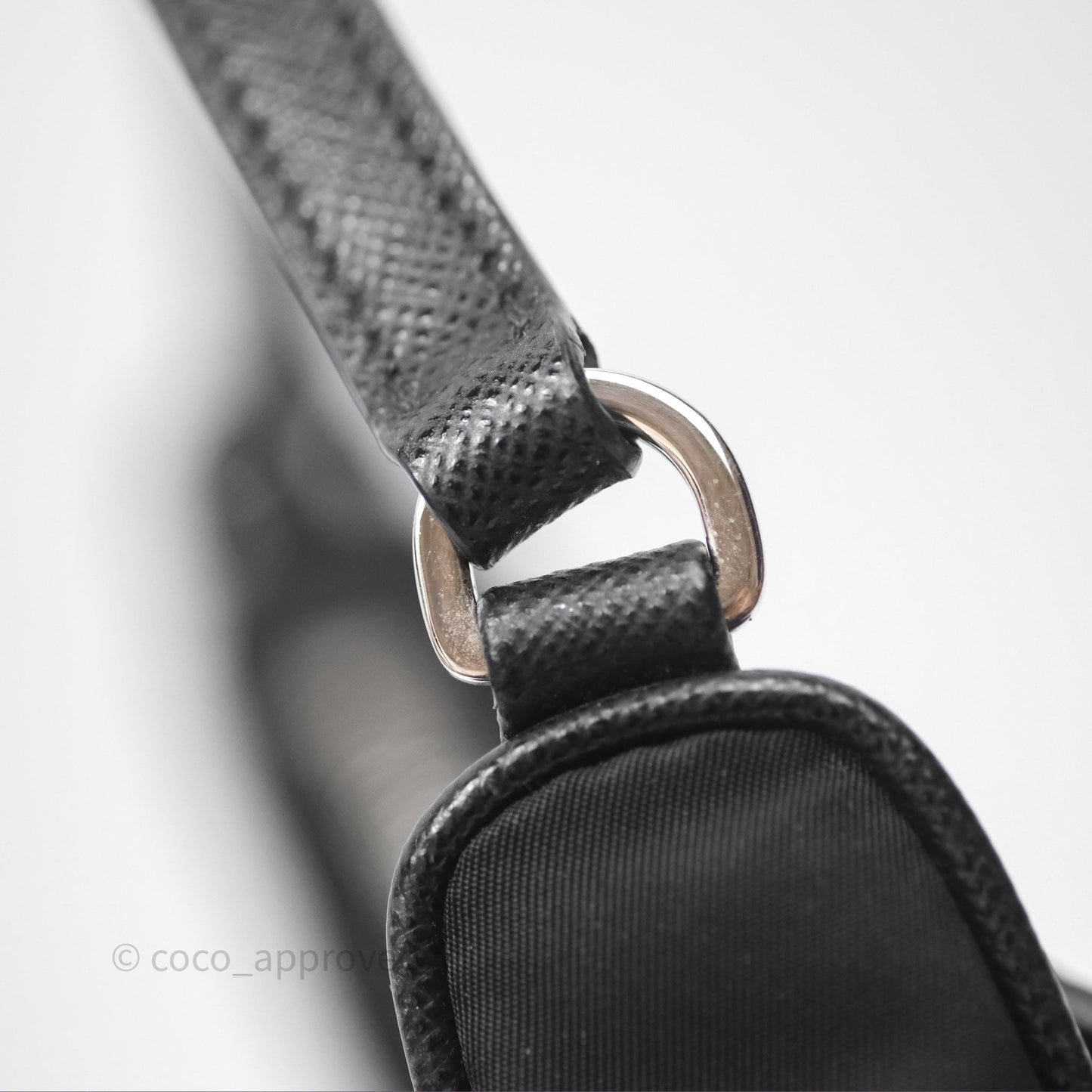 Prada Re-Edition 2005 Nylon Mini Bag Black Silver Hardware