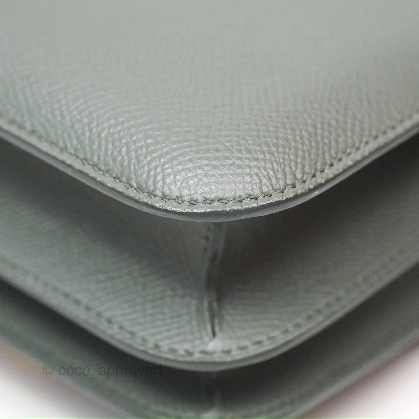 Hermès Constance Mini 18cm Vert Amande Epsom Gold Hardware