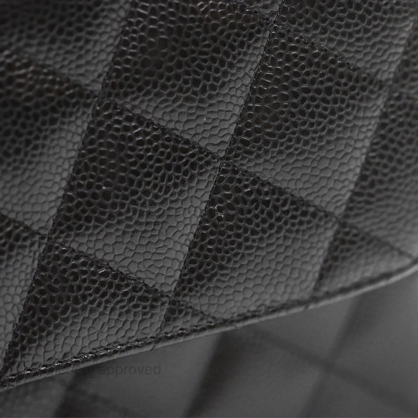 Chanel Jumbo Double Flap Quilted Black Caviar Silver Hardware
