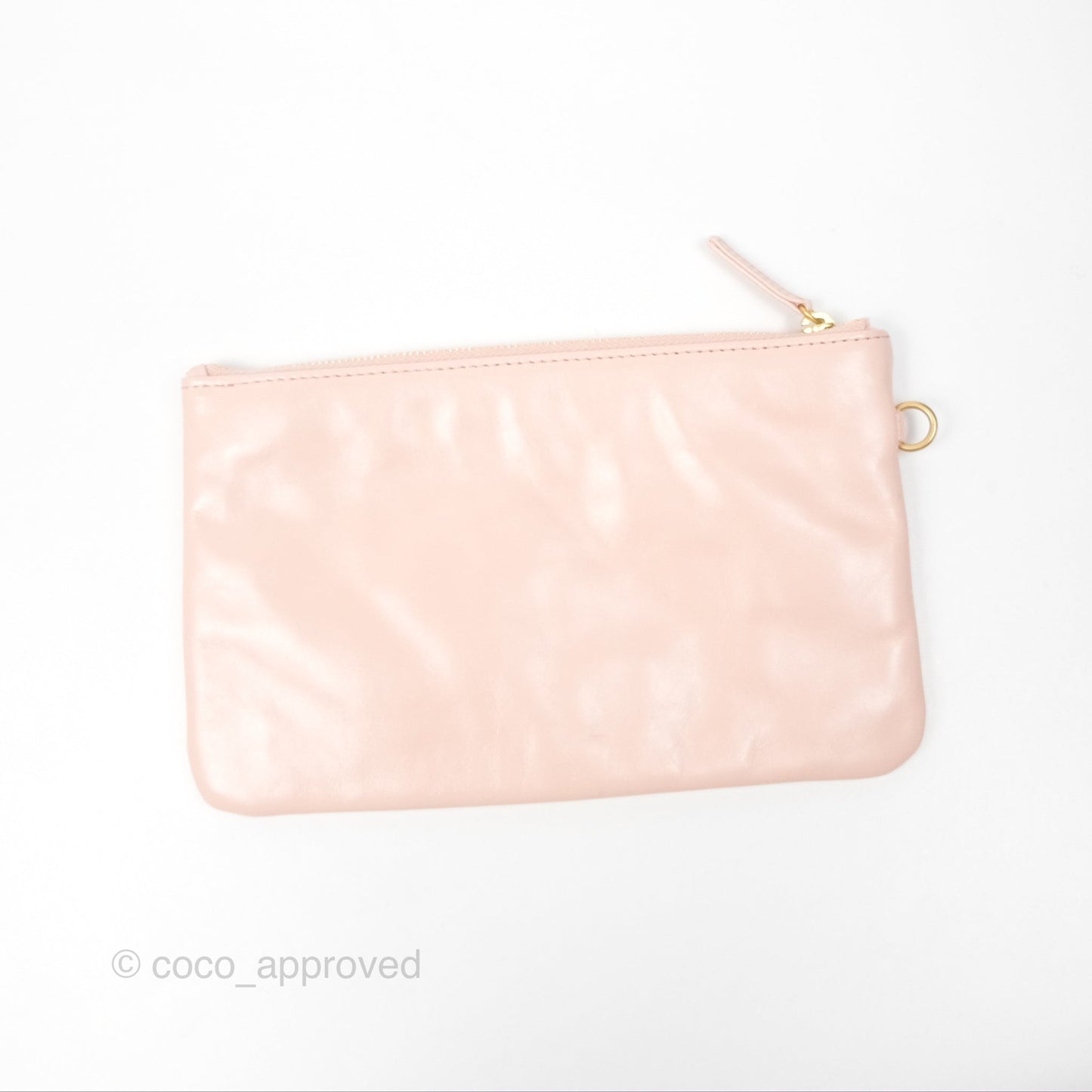 Chanel 22 Small Quilted Pink Shiny Crumpled Calfskin Aged Gold Hardware