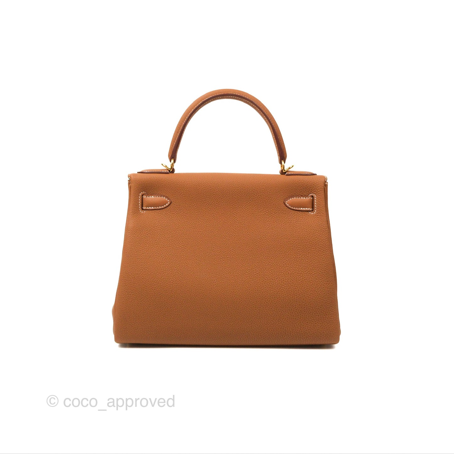 Hermès Retourne Kelly 28 Gold Togo Gold Hardware