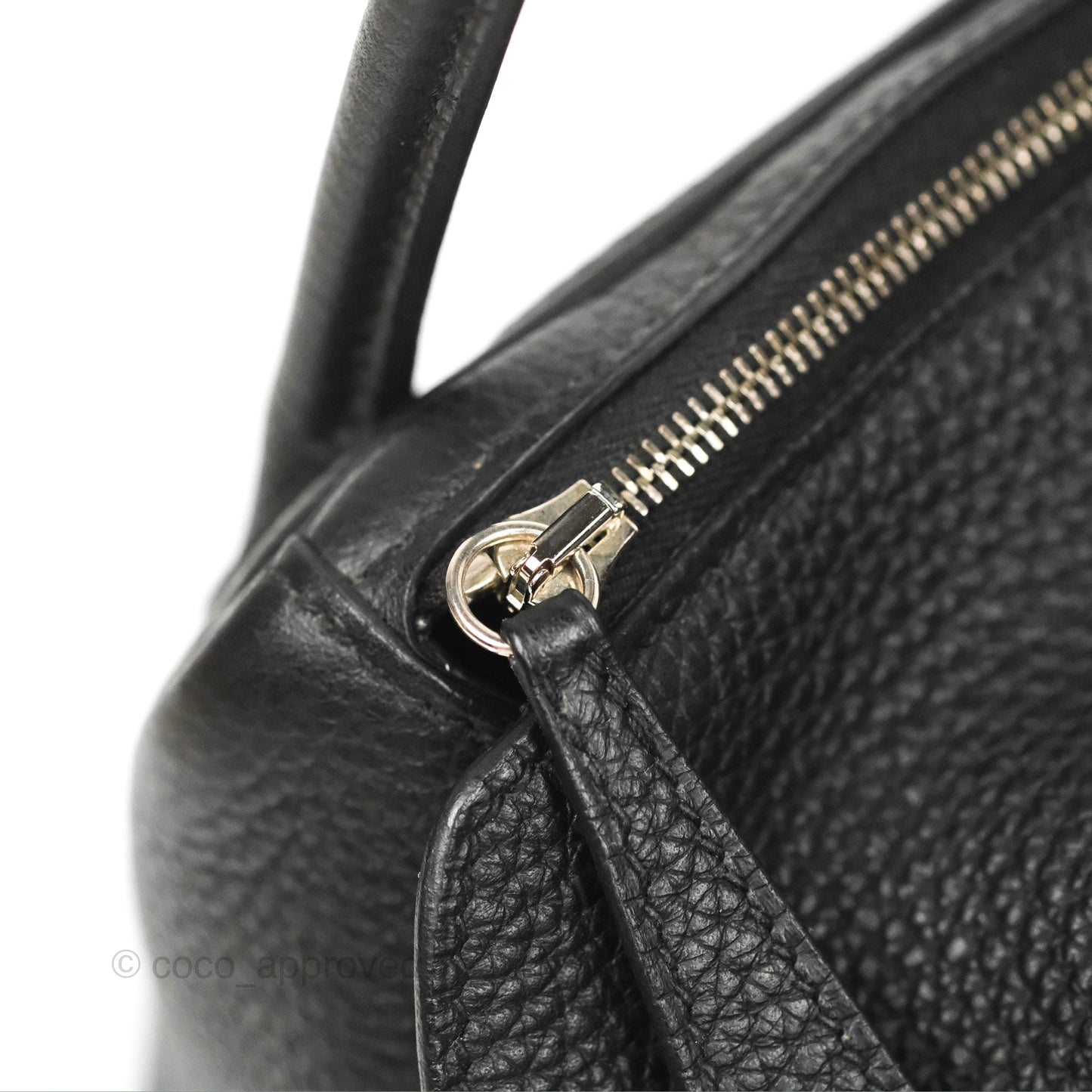 Hermès Lindy 26 Black Clemence Silver Hardware