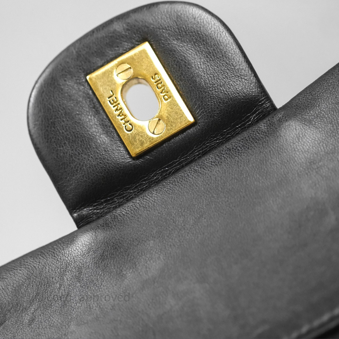Chanel Classic Vintage Small Flap Black Lambskin 24K Gold Hardware