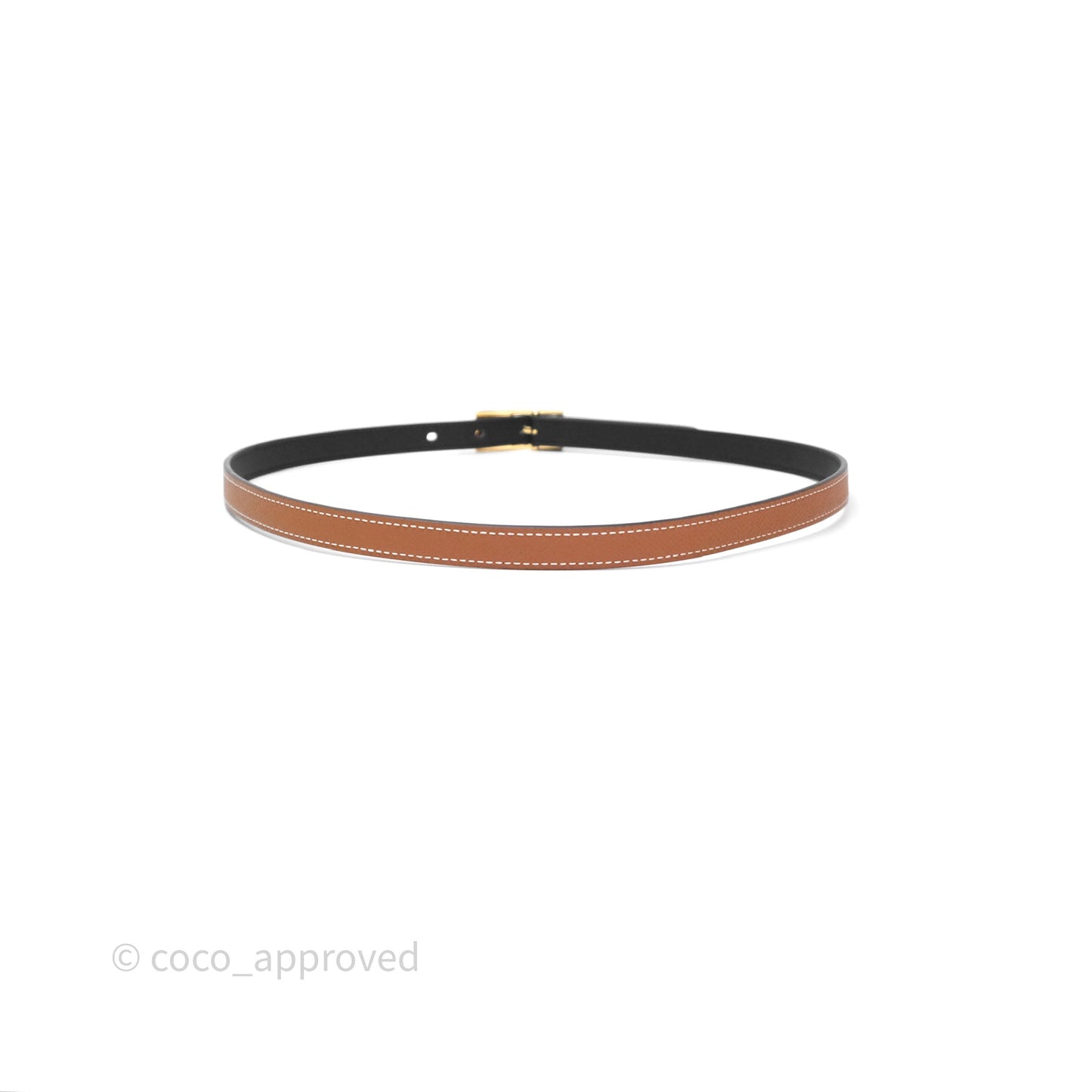 Hermès Swift/Epsom Lucky 15 Belt Gold Hardware