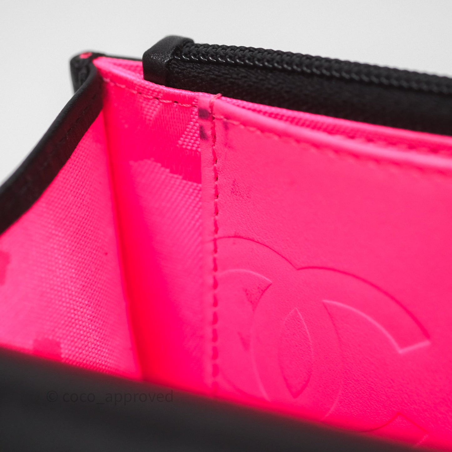Chanel Quilted Cambon Wallet on Chain WOC Black Calfskin Silver Hardware