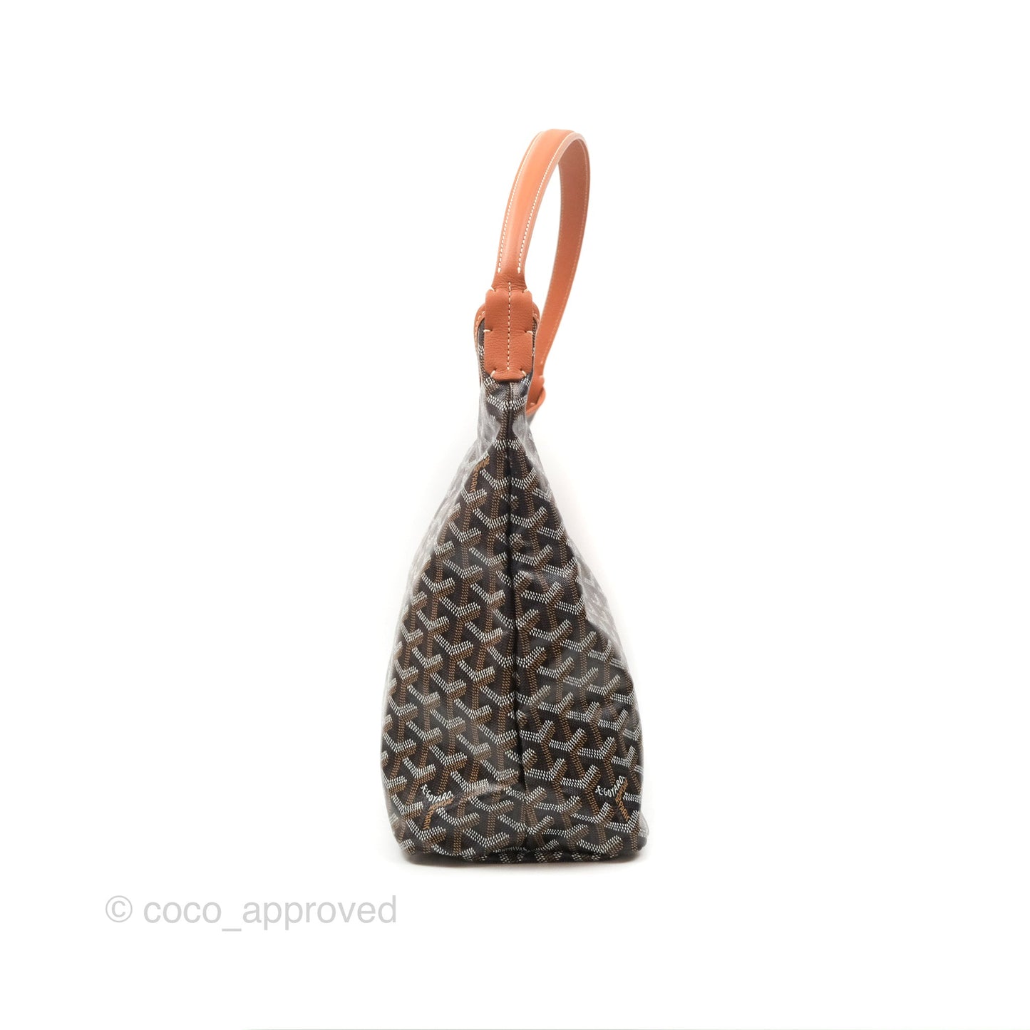 Goyard Bohème Hobo Bag Black/Tan Goyardine Canvas