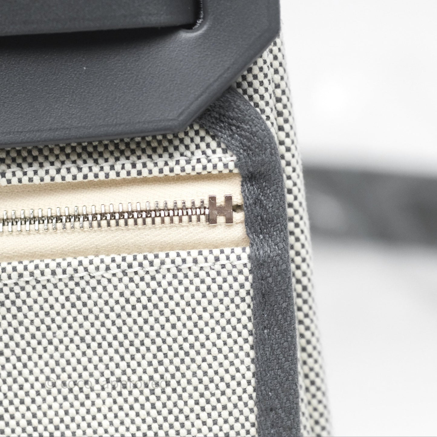 Hermès Herbag Zip 20 Mini Ardoise 85 Canvas Palladium Hardware