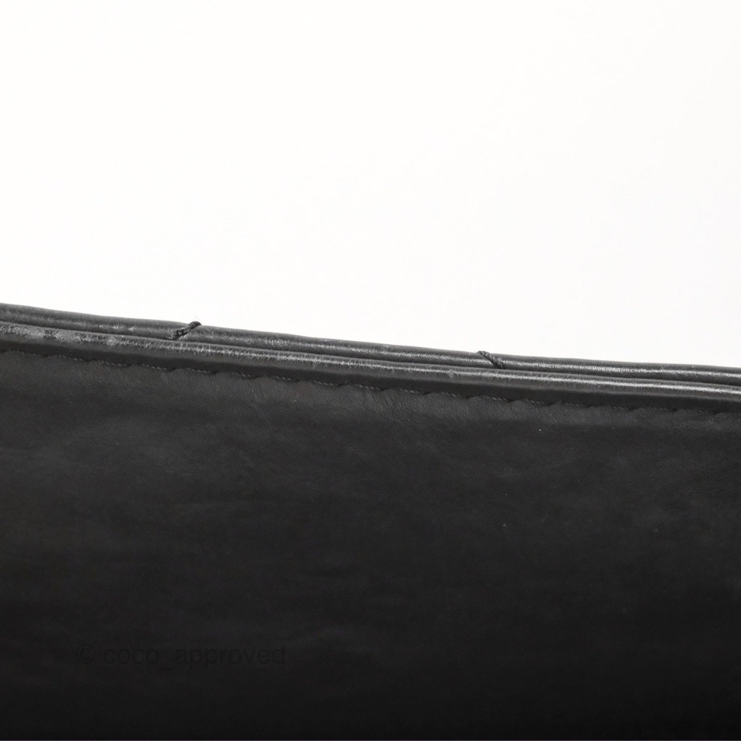Chanel Large Hamptons Shopping Tote Black Washed Calfskin