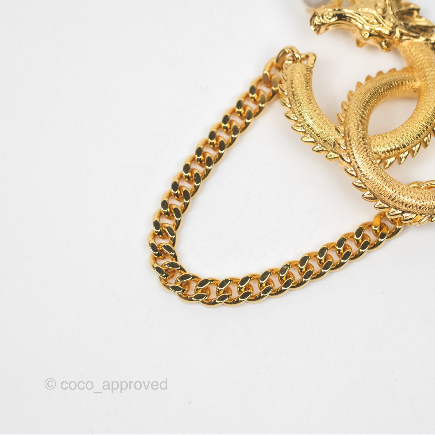 Chanel CC Dragon Chinese New Year Edition Brooch Gold Tone 24C
