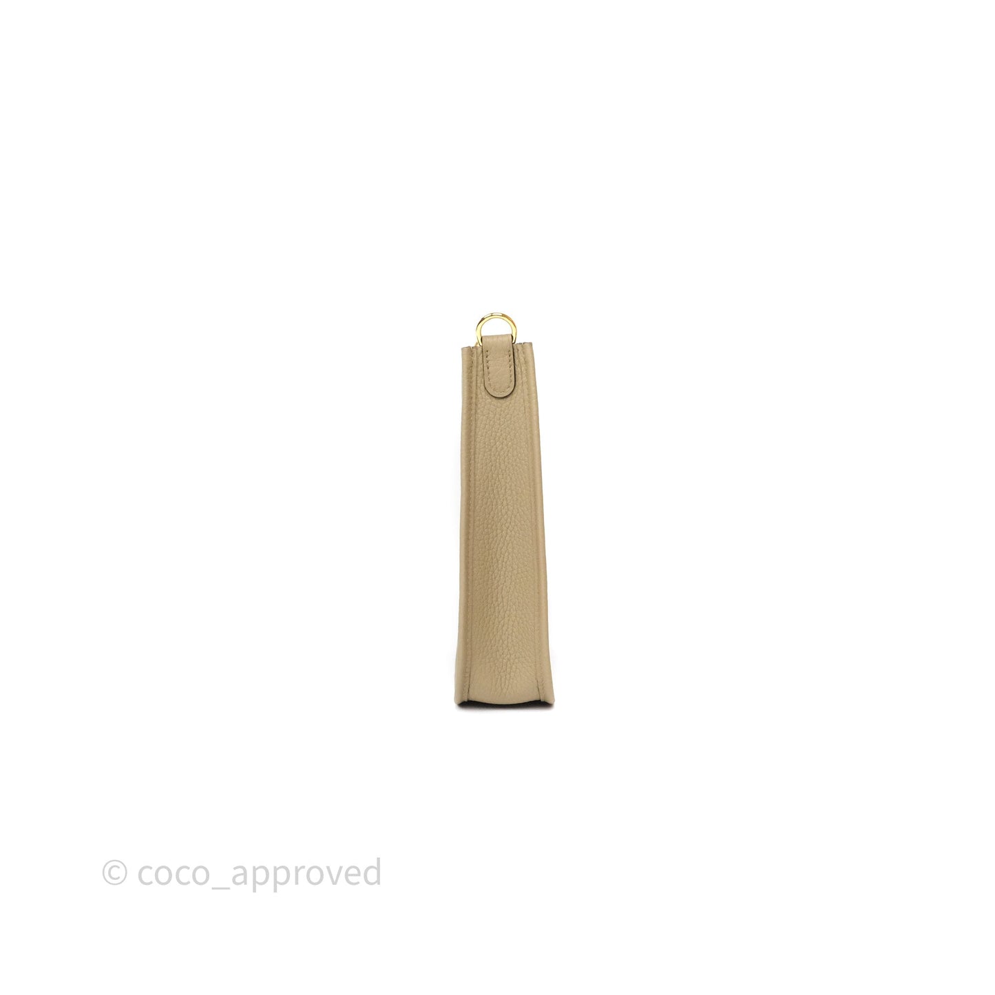 Hermès Mini Evelyne 16 Beige Marfa 8Q Clemence Gold Hardware