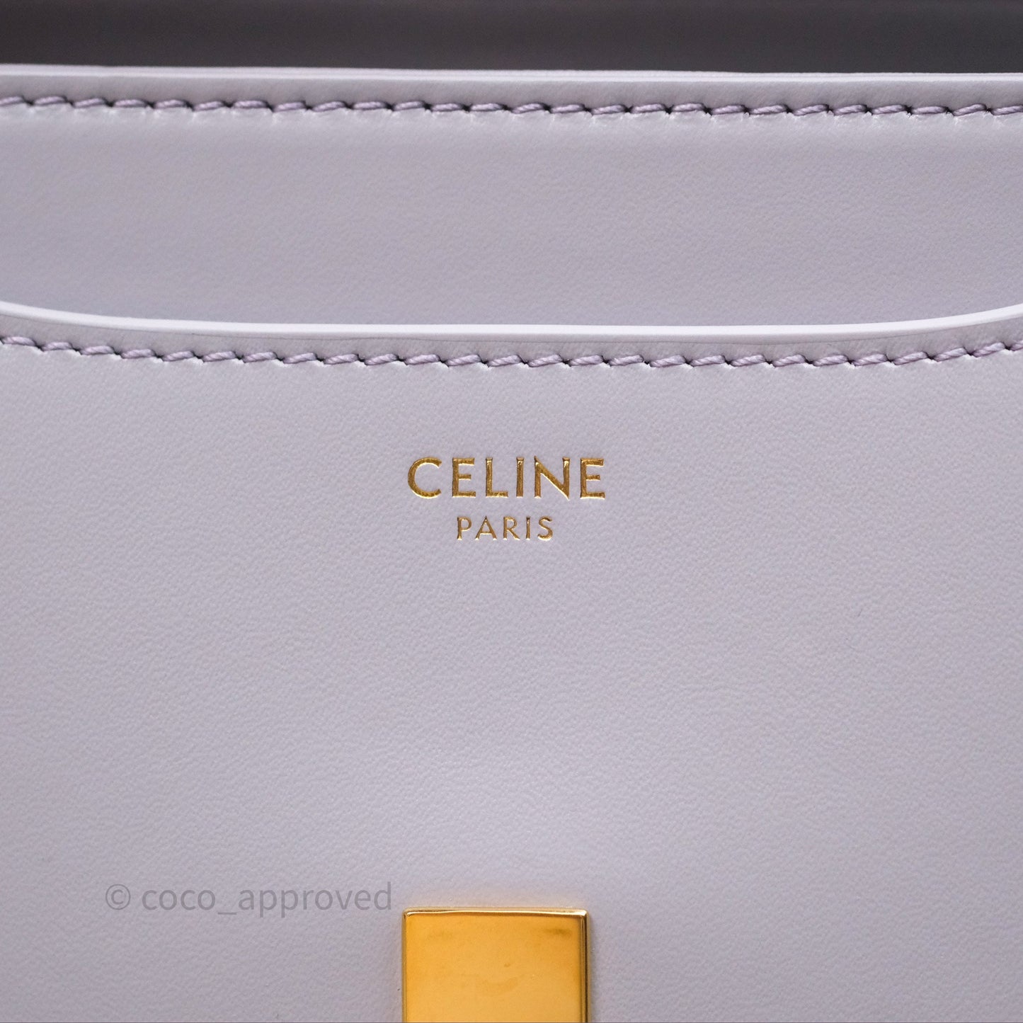 Celine Mini 16 Bag in Satinated Calfskin Light Lilac
