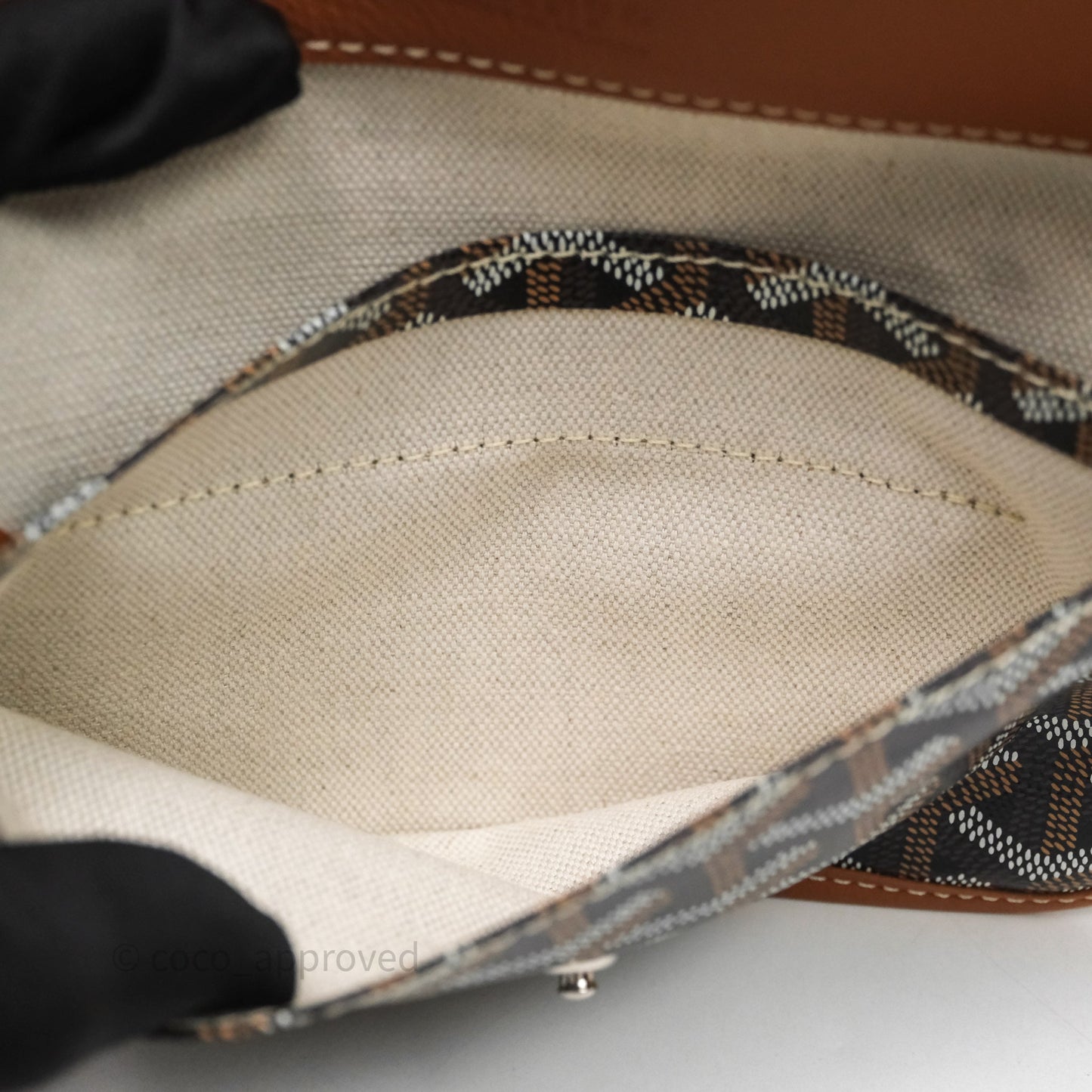 Goyard Bohème Hobo Bag Black & Tan