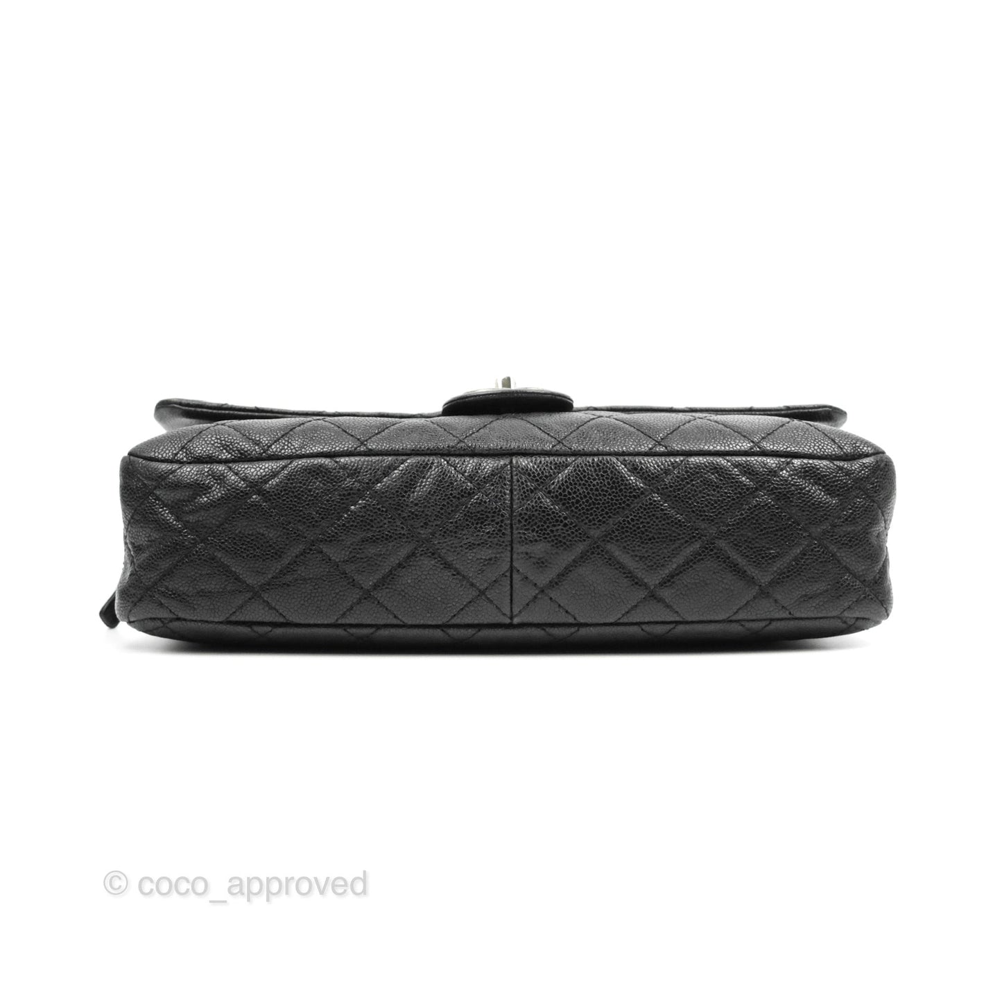 Chanel Jumbo Easy Flap Bag Black Caviar Ruthenium Hardware
