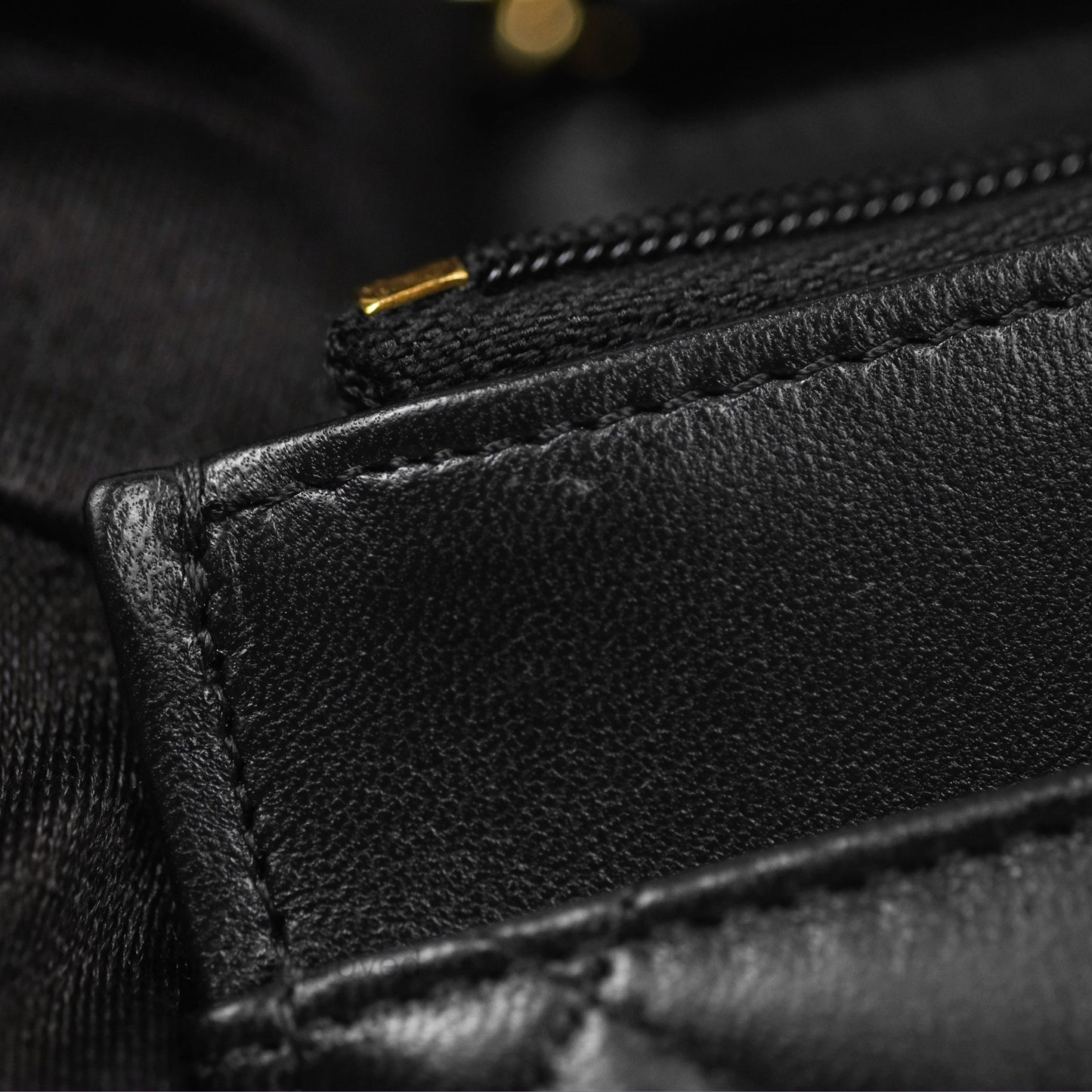 Chanel Quilted Classic Wallet on Chain WOC Black Lambskin Gold Hardware