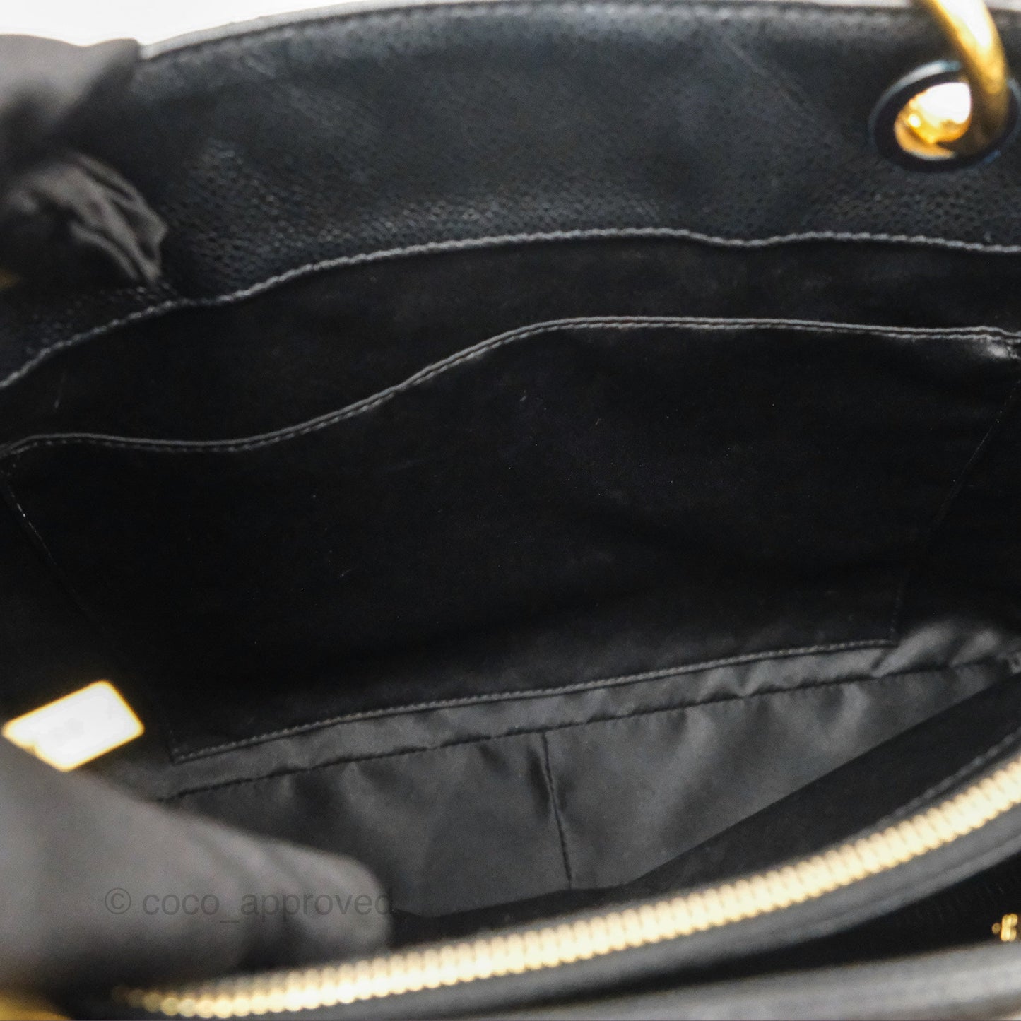 Chanel GST Black Caviar Gold Hardware