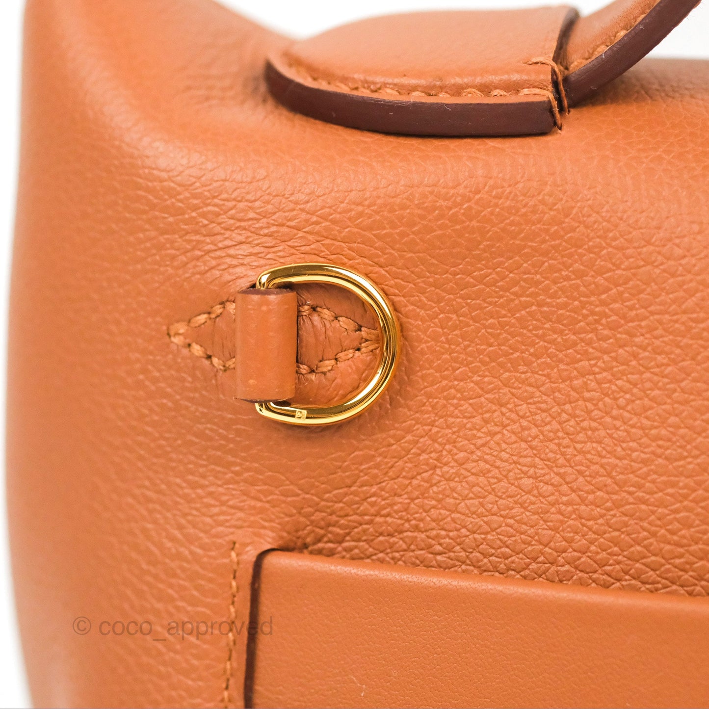 Hermès 24/24 21 Mini Gold Evercolor/Swift Gold Hardware