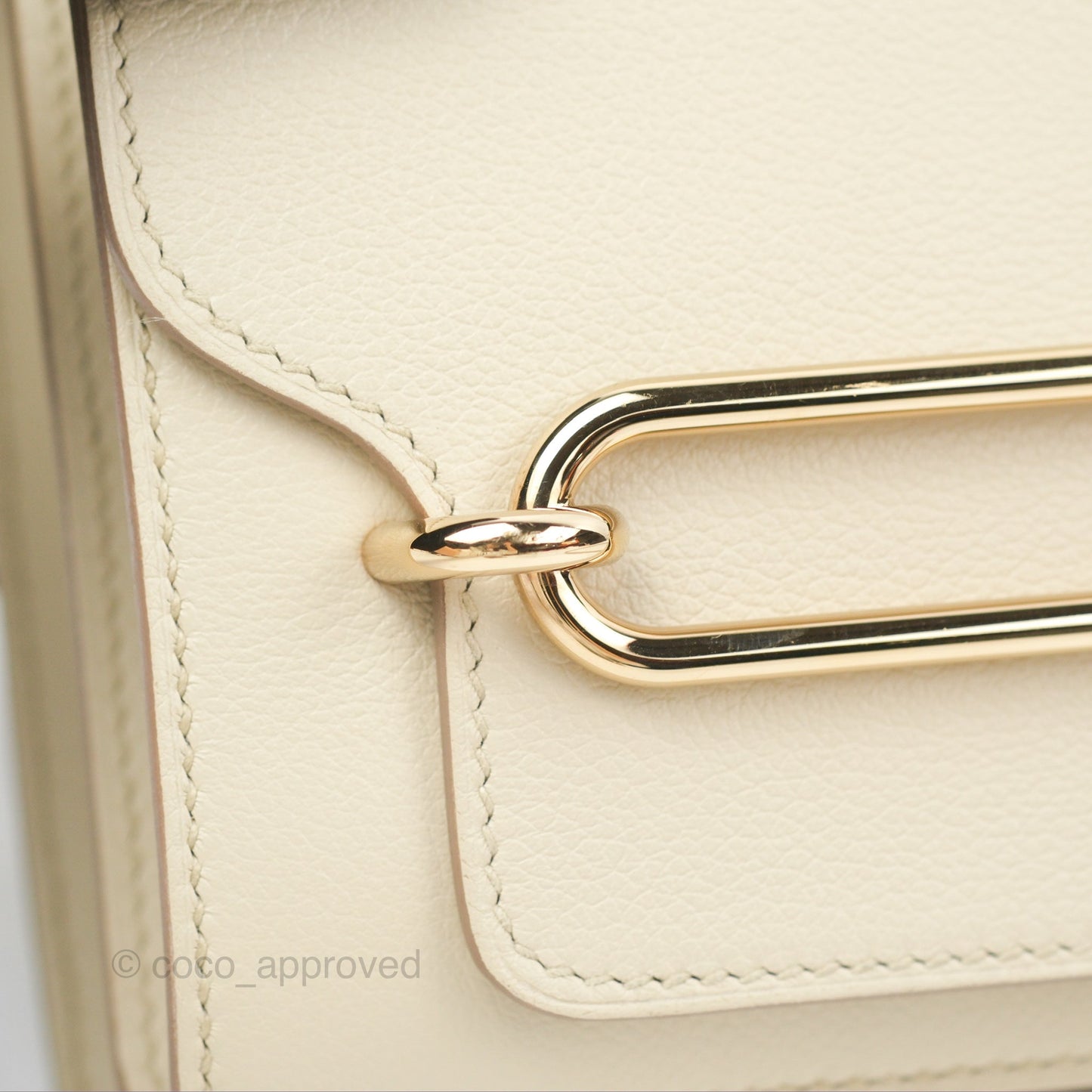 Hermès Roulis Mini 18 Beton Evercolor Permabrass Hardware
