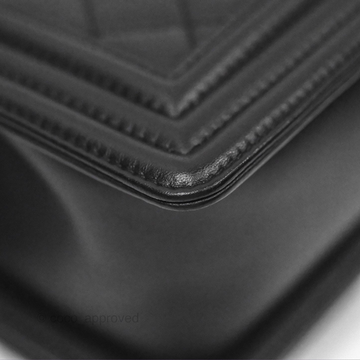 Chanel Small Boy Black Calfskin Gold Hardware