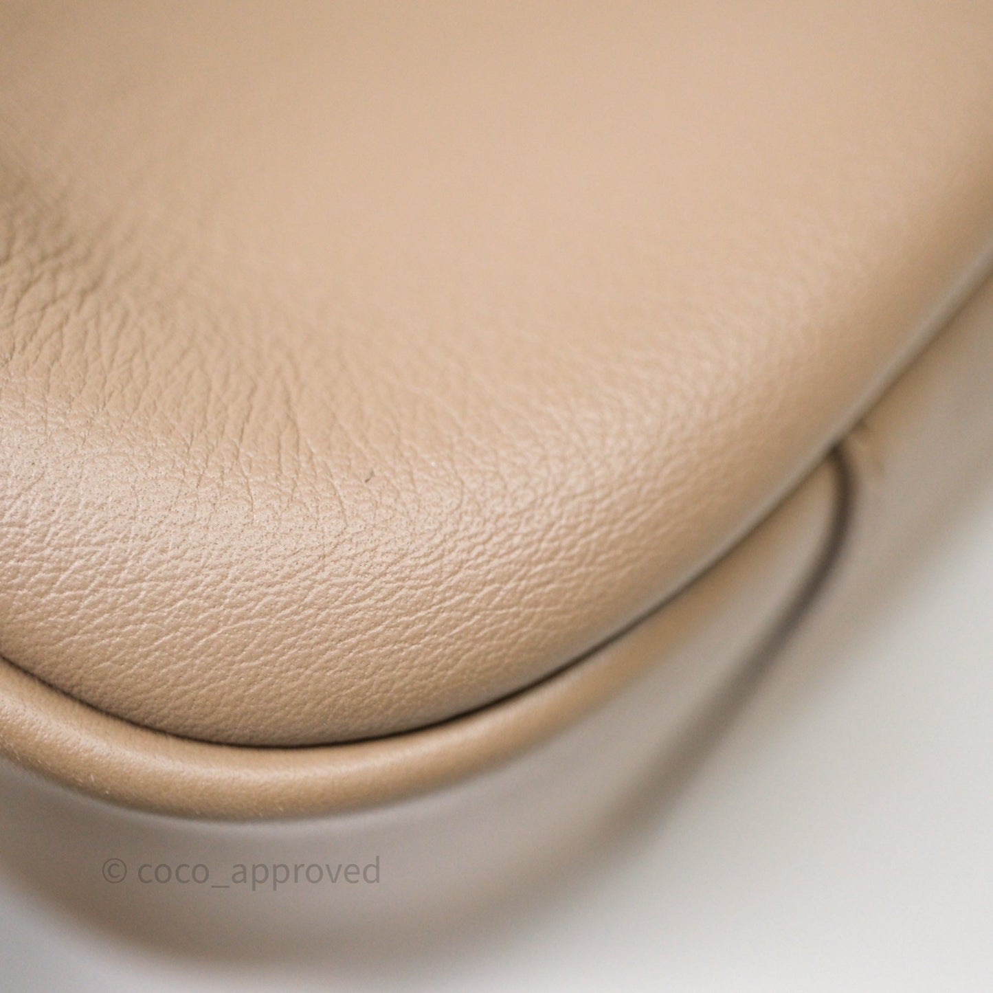 Saint Laurent LE 5 à 7 Supple Large Dusty Grey Grained Leather Gold Hardware