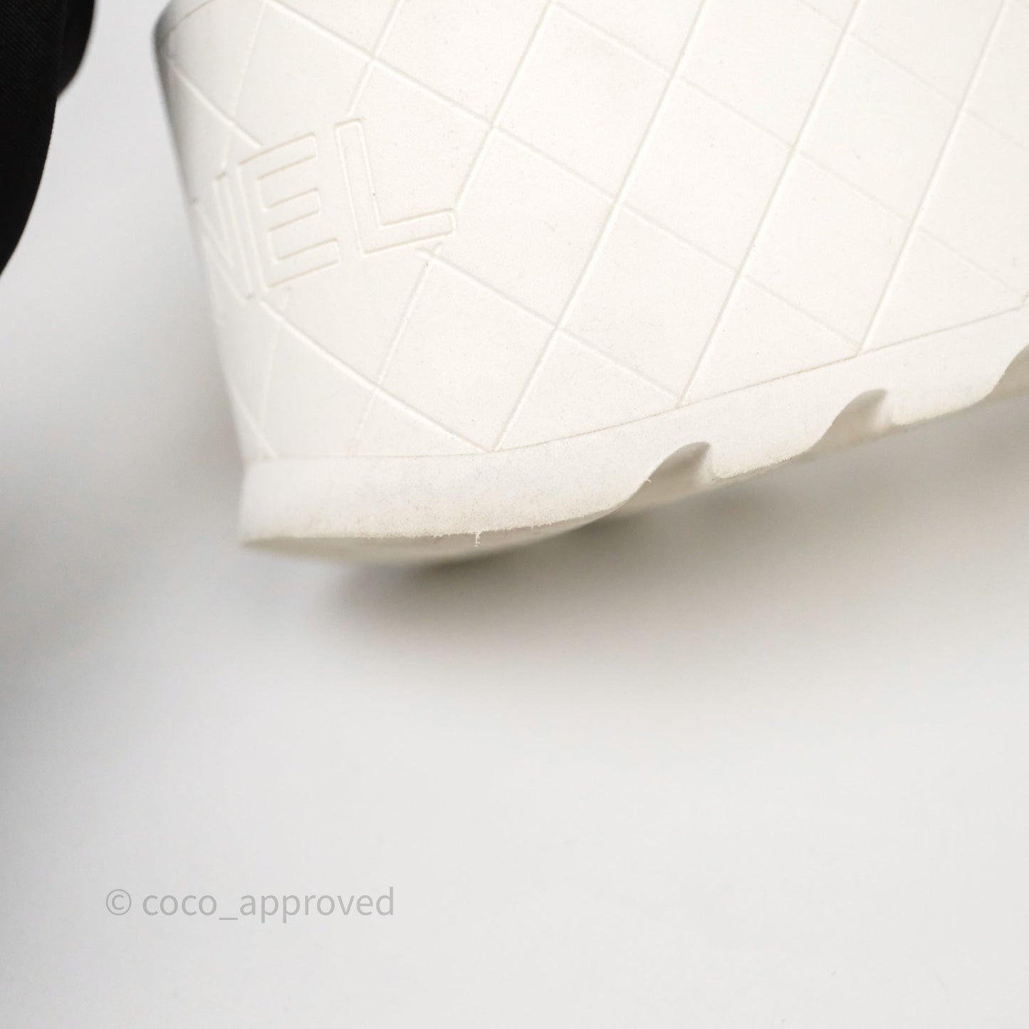Chanel Logo Wedge Combat Boots White Size 38.5