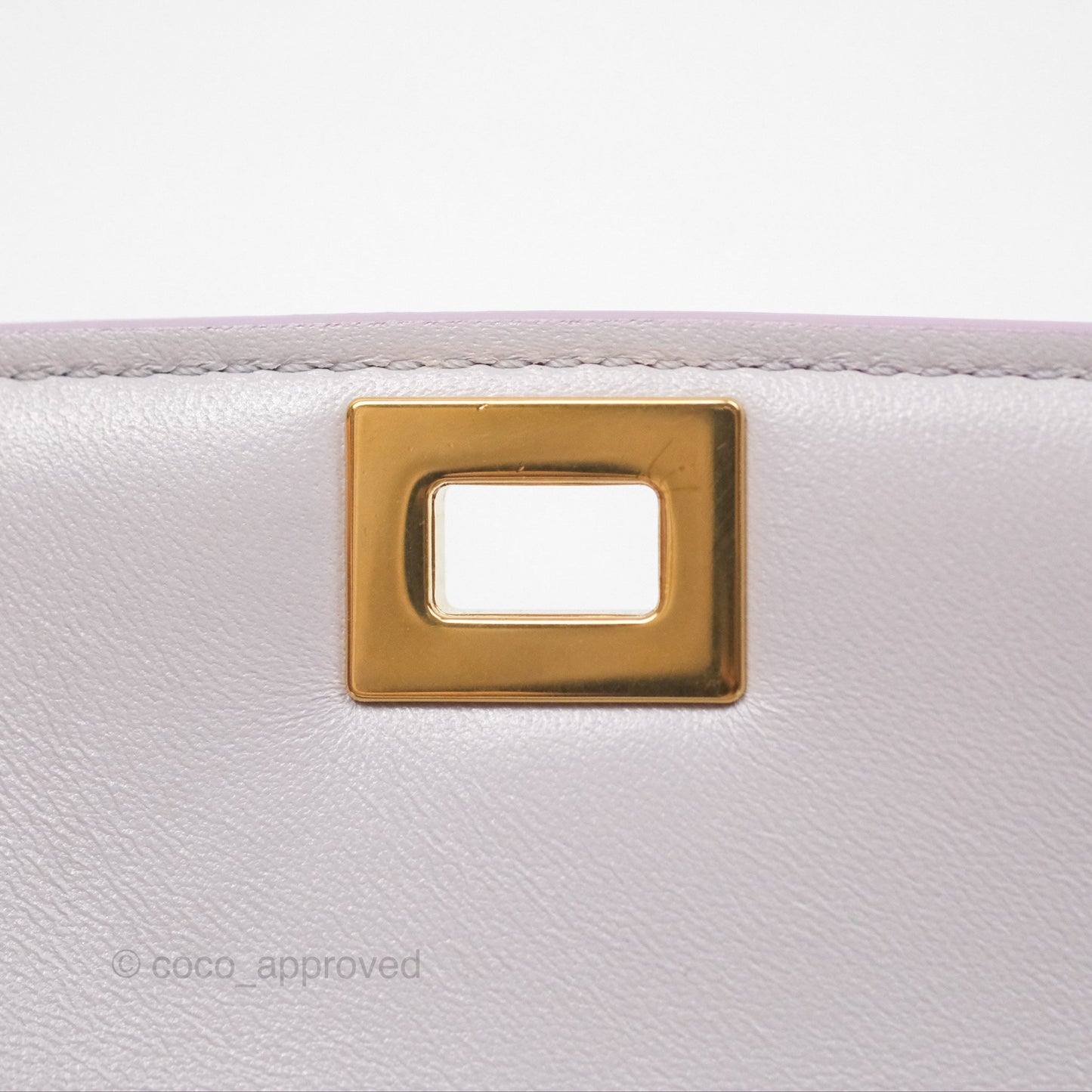 Celine Teen Classic Box Flap Lavender Grey Liege Calfskin