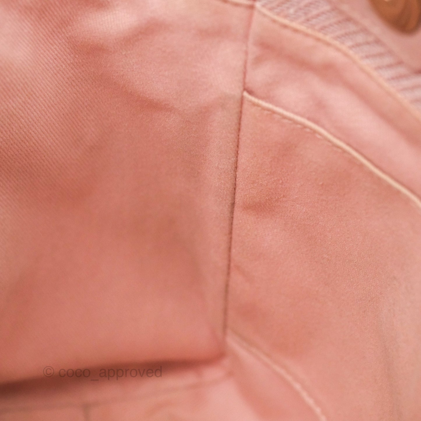 Chanel Small Vertical Deauville Canvas Pink Gold Hardware