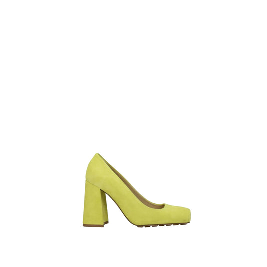 Luxury Bottega Veneta Suede Tower Pumps