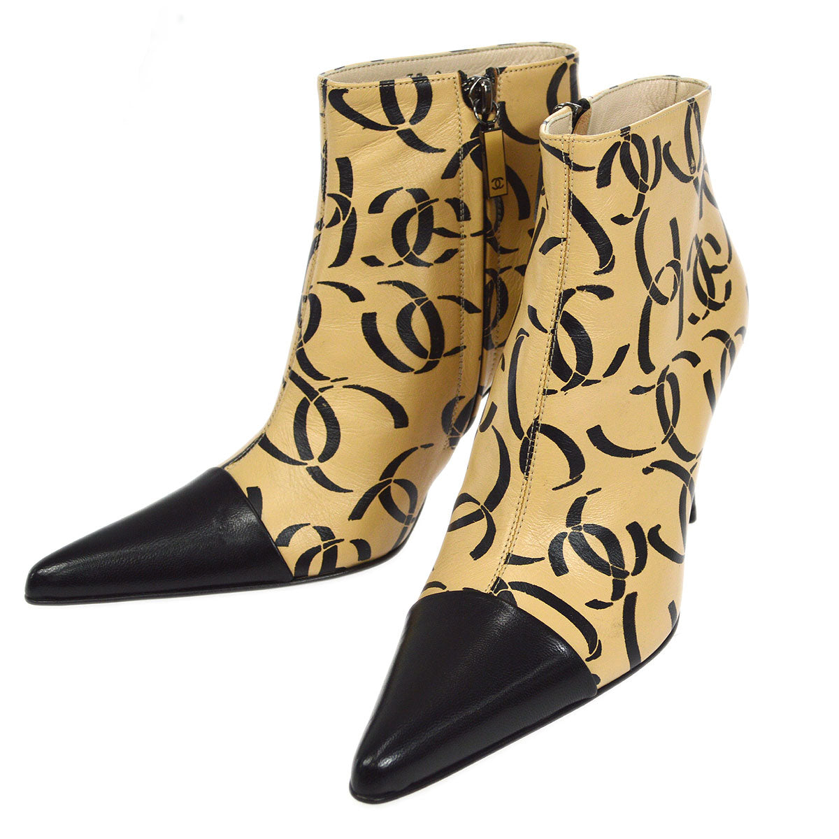 Luxury Chanel Fall 2000 Ankle Boots Shoes #37