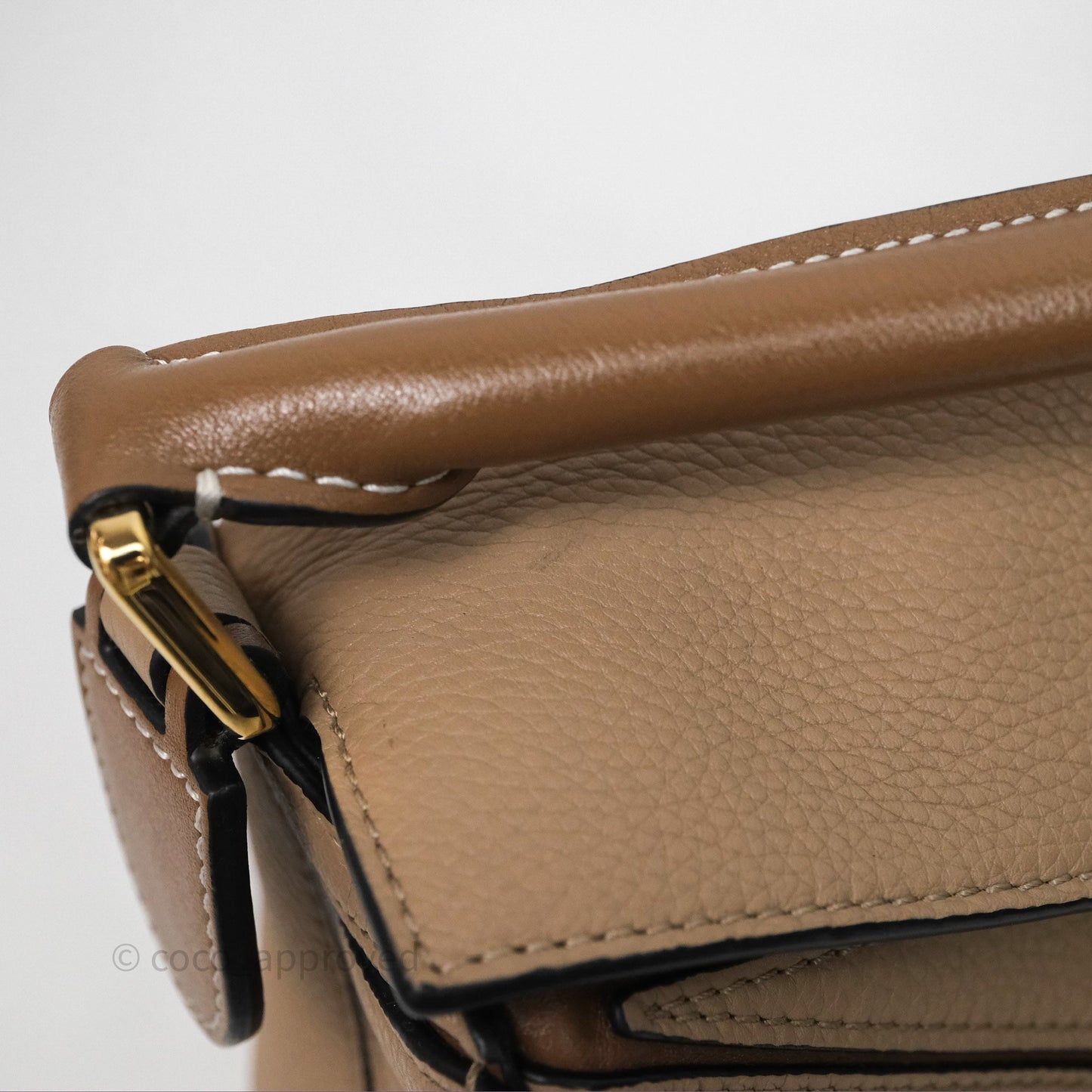 Loewe Small Puzzle Bag Sand Mink Grained Calfskin