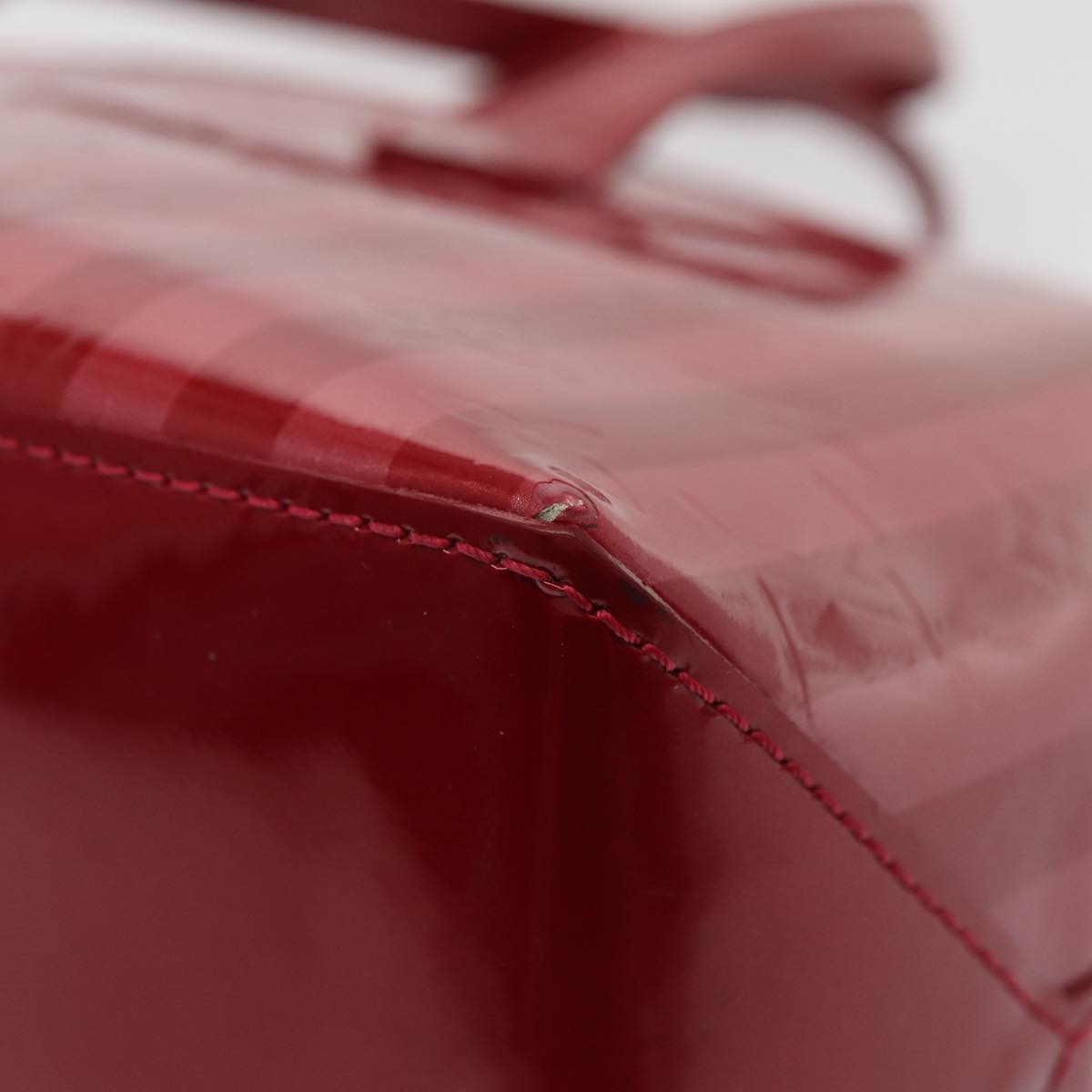 LOUIS VUITTON VernisRayure Wilshire PM Bag Pomme D'amour M91701 LV 86041