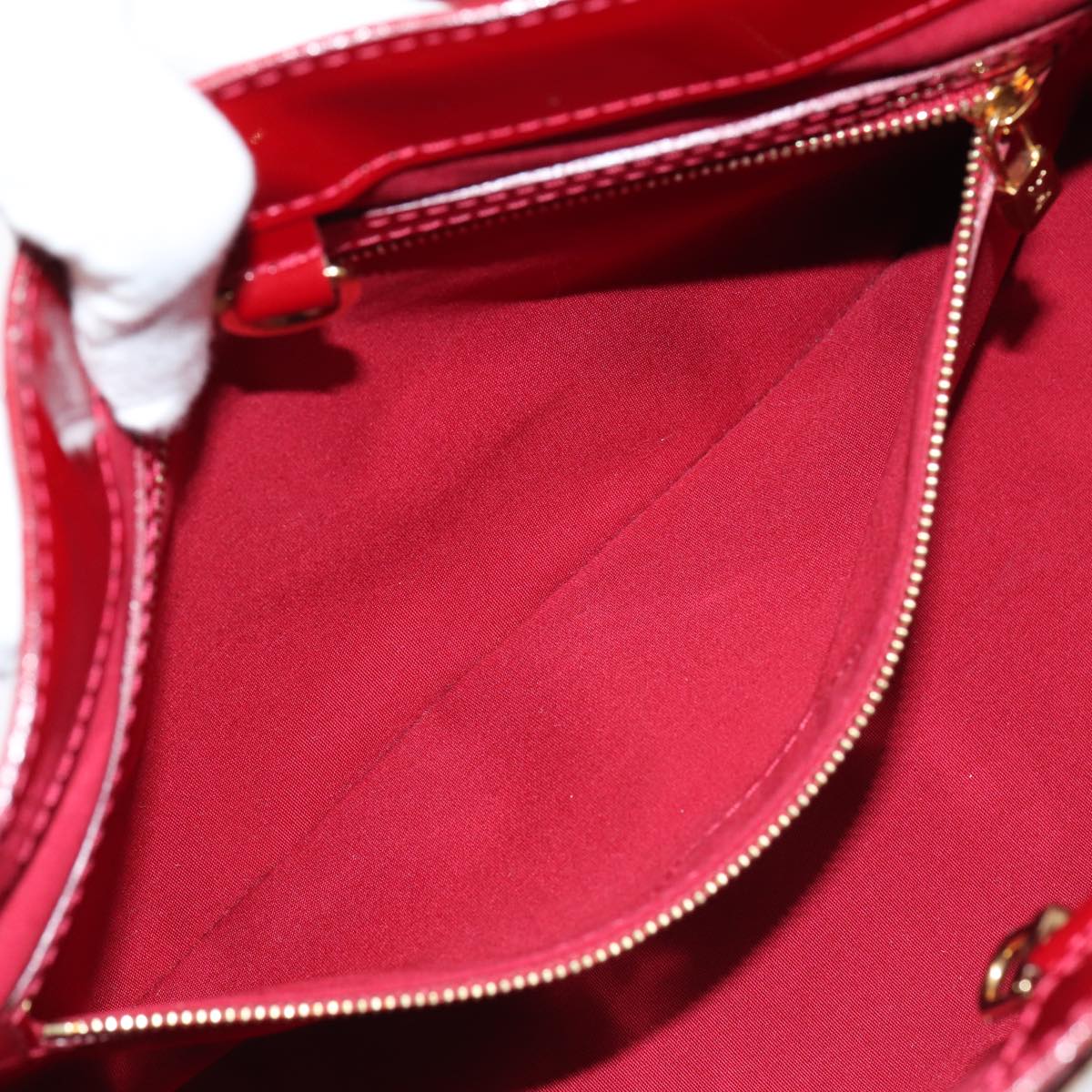 LOUIS VUITTON VernisRayure Wilshire PM Bag Pomme D'amour M91701 LV 86041