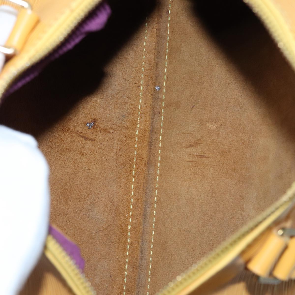LOUIS VUITTON Epi Speedy 25 Hand Bag Tassili Yellow M43019 LV 86057