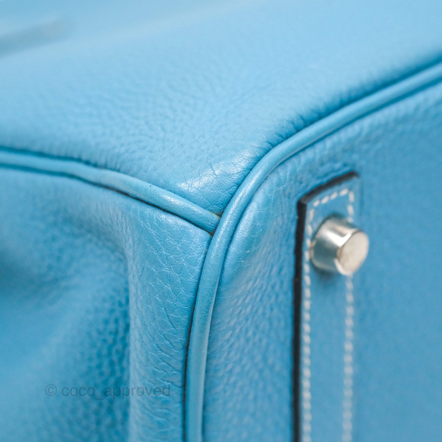 Hermès Birkin 30 Blue Jean Togo Palladium Hardware