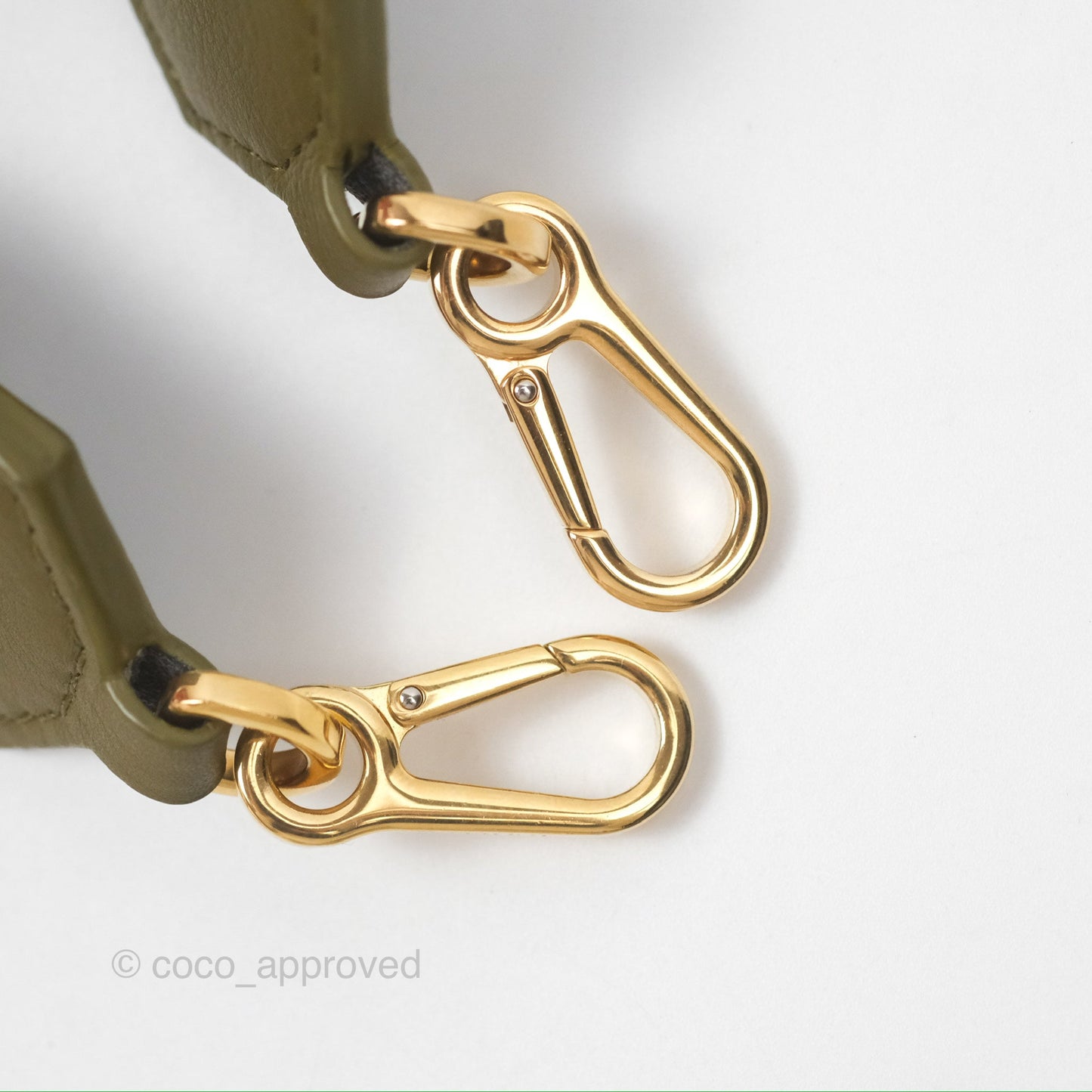 Loewe Mini Slit Bag in Raffia / Calfskin Natural Olive