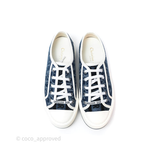 Christian Dior Walk'n'Dior Platform Sneaker Blue Denim Size 37.5