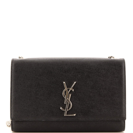 Luxury Saint Laurent Classic Monogram Crossbody Bag Grainy Leather Medium