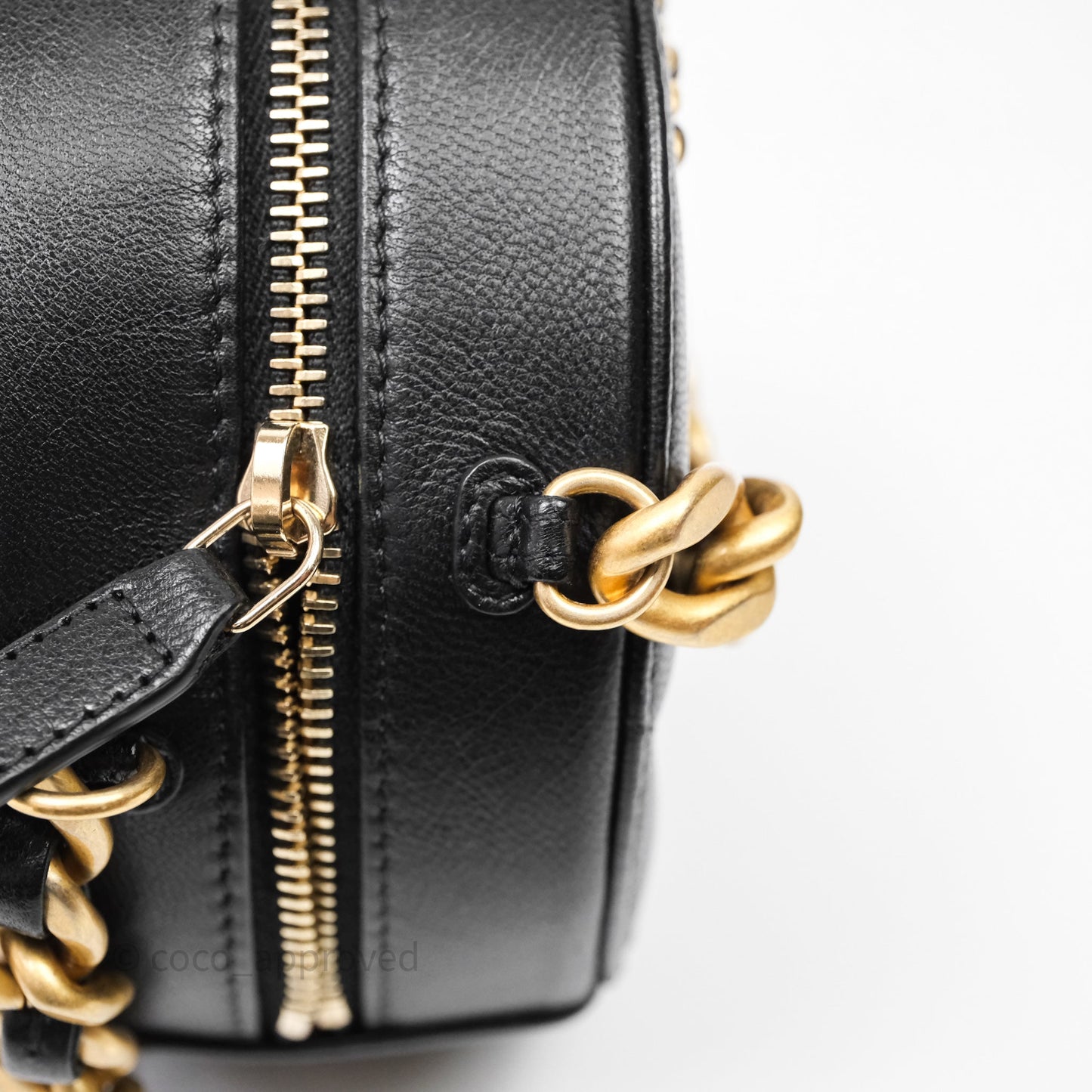 Chanel 19 Round Clutch With Chain Black Mixed Hardware