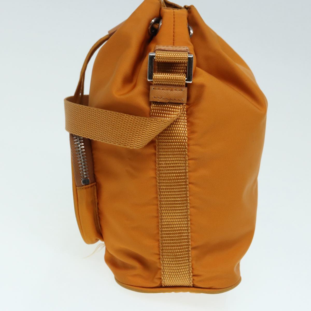 Luxury Prada Pouch Nylon Silver Orange  86150