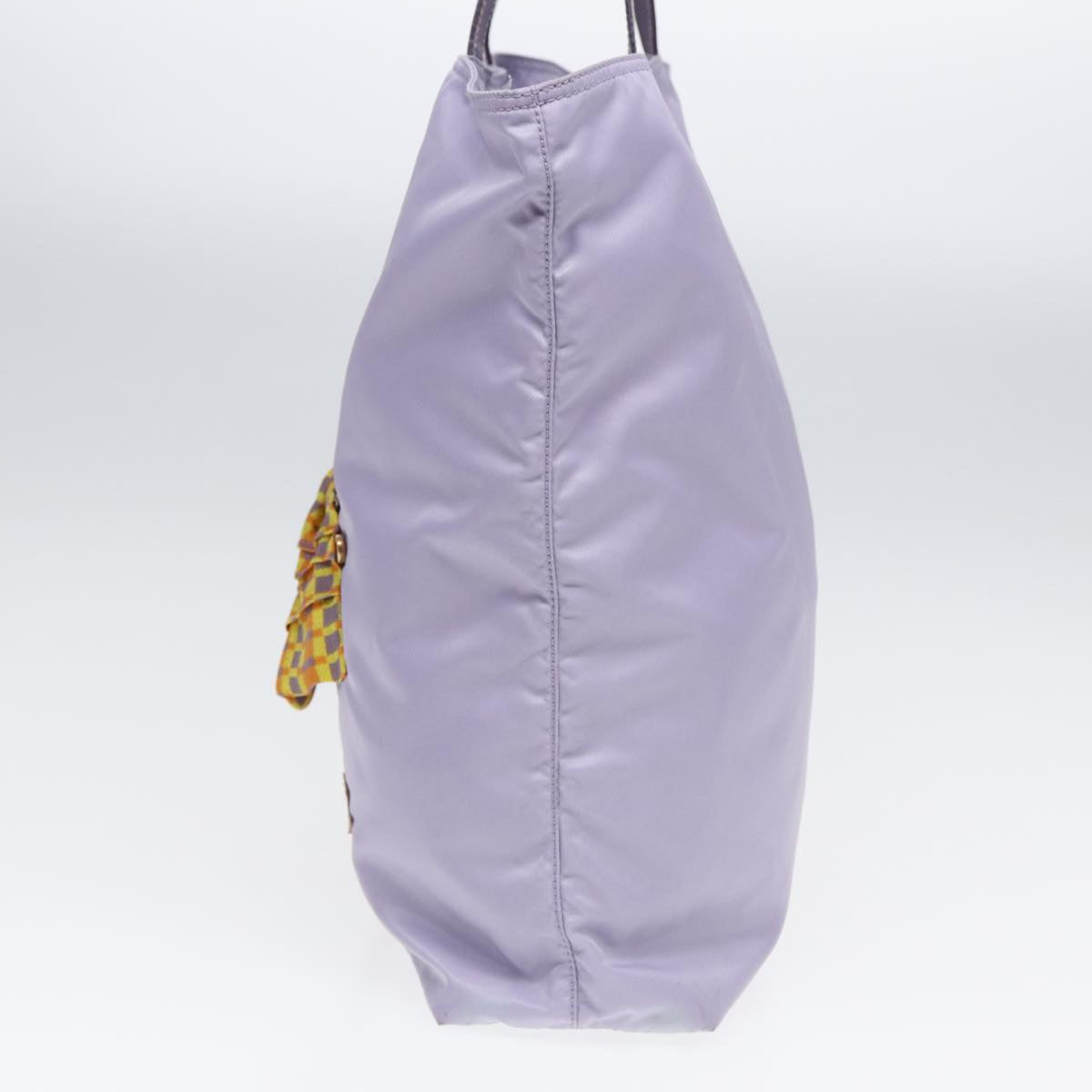 Luxury Prada Robot Tote Bag Nylon Purple Gold  86171