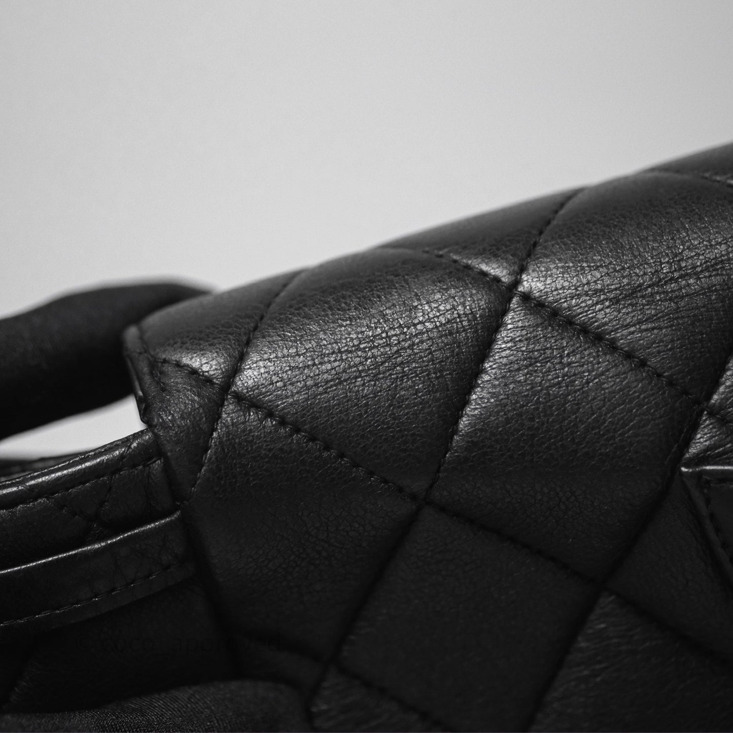 Chanel Vintage CC Duma Backpack Black Lambskin 24K Gold Hardware