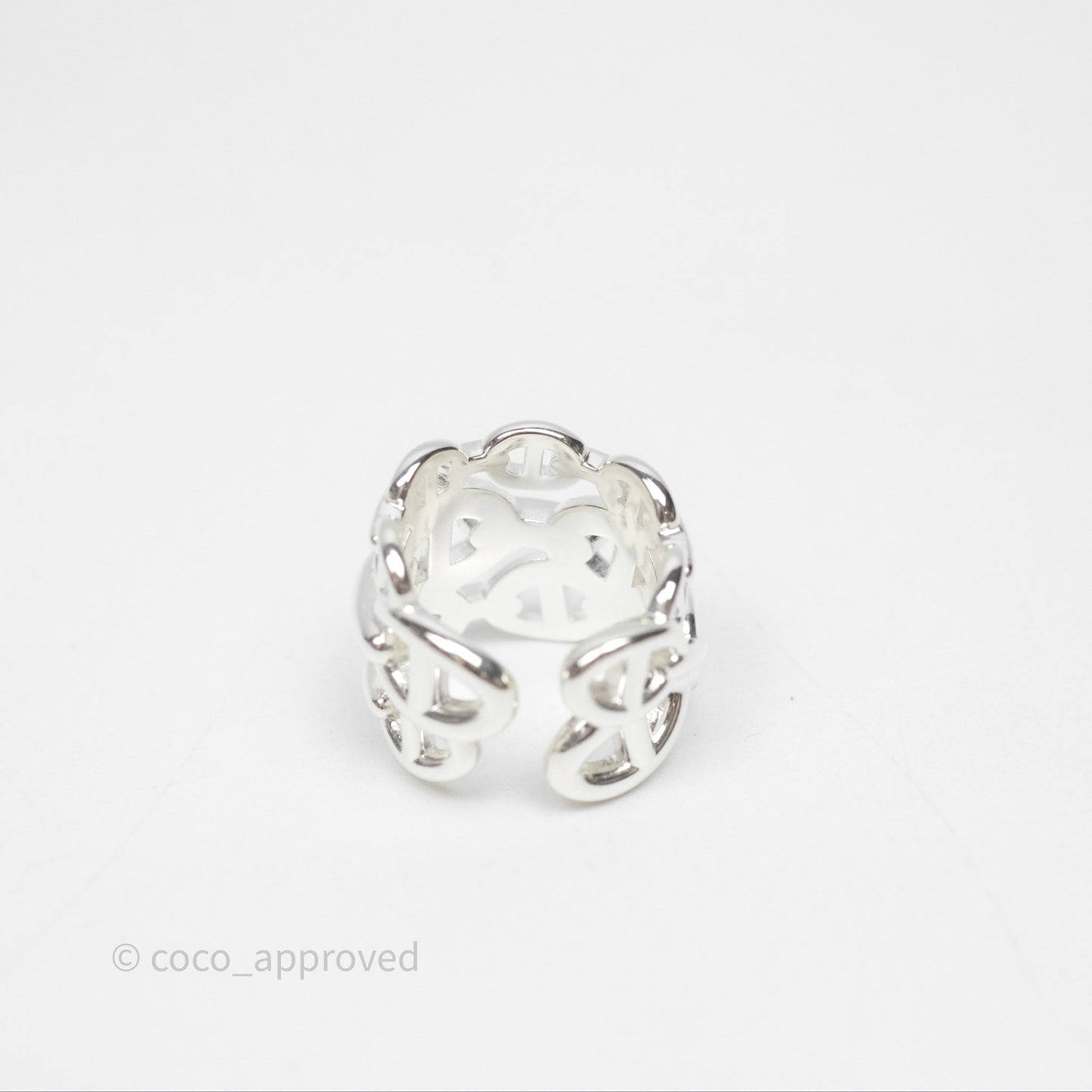 Hermès Chaine d'ancre Enchainee Ring Size 52