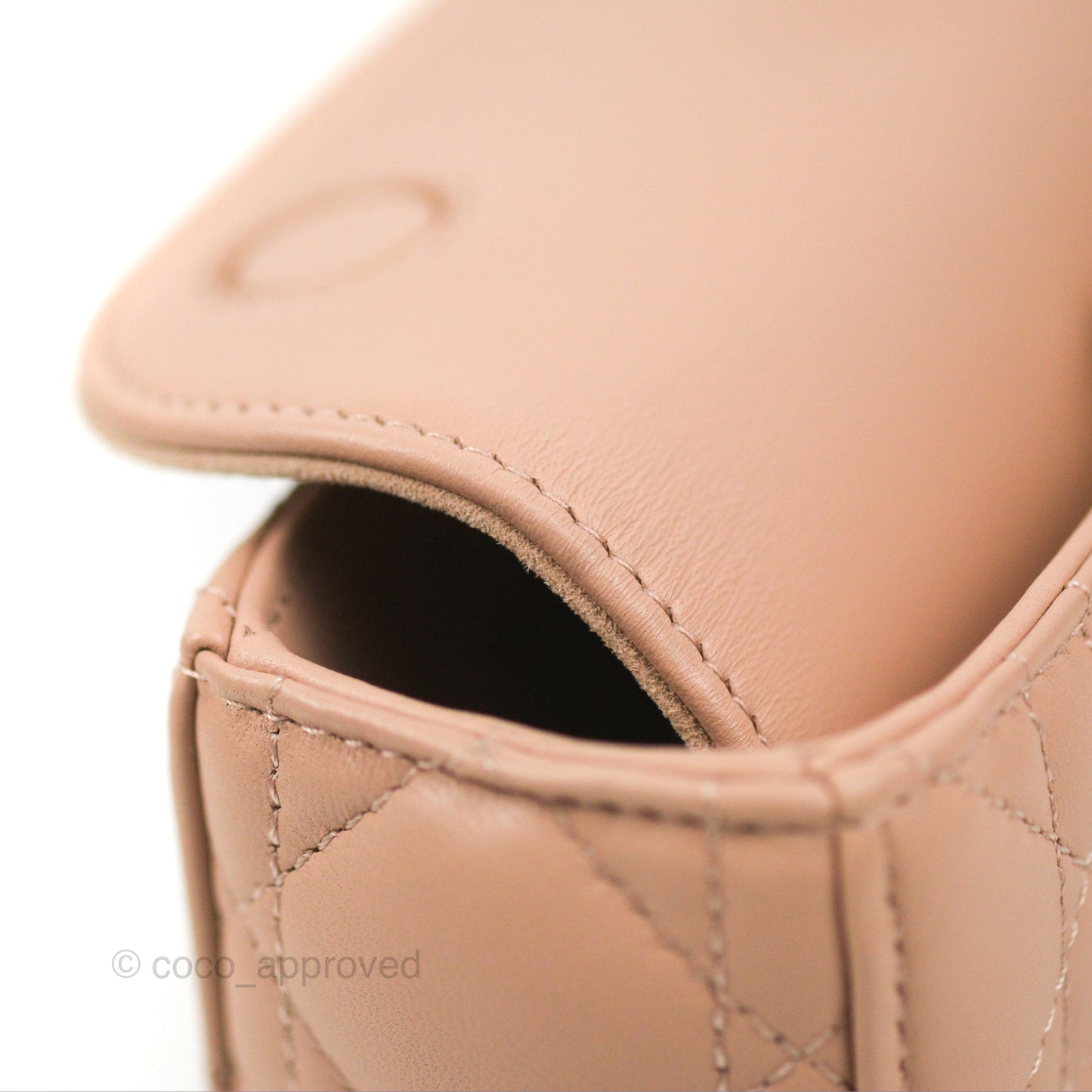 Dior Medium Lady D-Joy Bag Nude Pink Lambskin Cannage