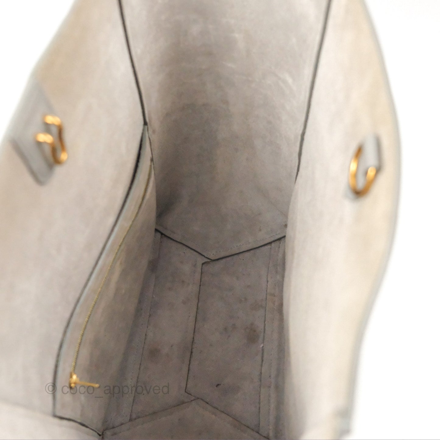 Celine Sangle Bucket Bag Grained Calfskin Grey