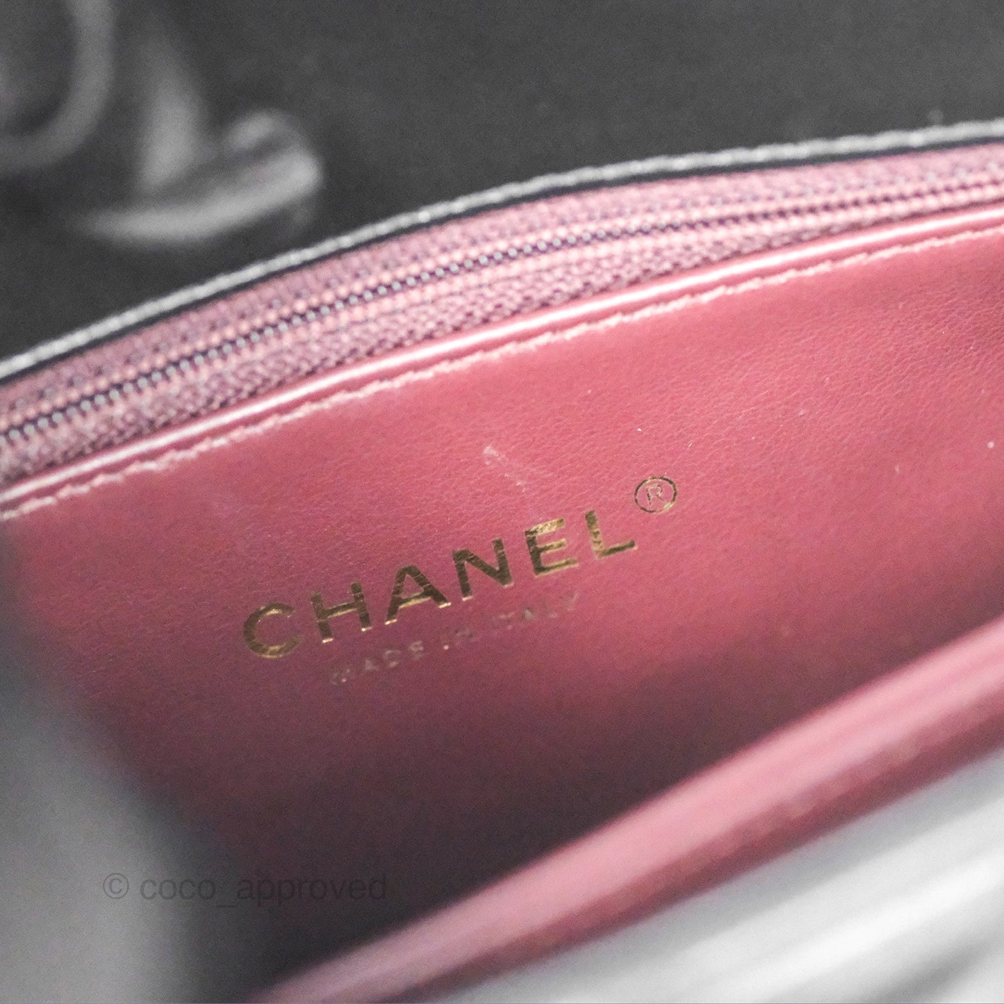 Chanel Small Coco Handle Quilted Black Calfskin Aged Gold Hardware