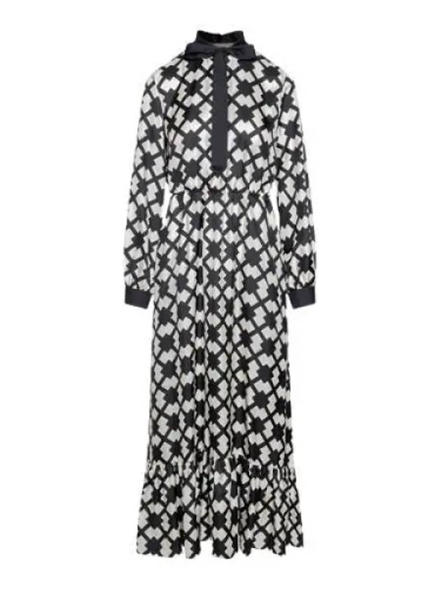 Luxury Gucci Trending 2025 Women's Silk Long Dress Black
