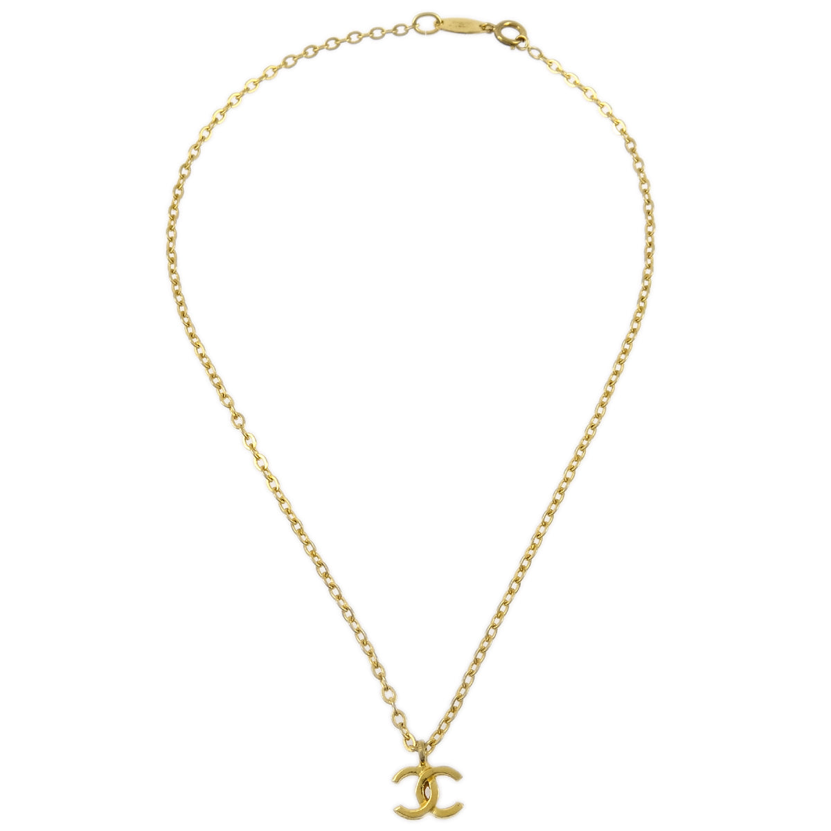 Chanel Gold CC Pendant Necklace 683