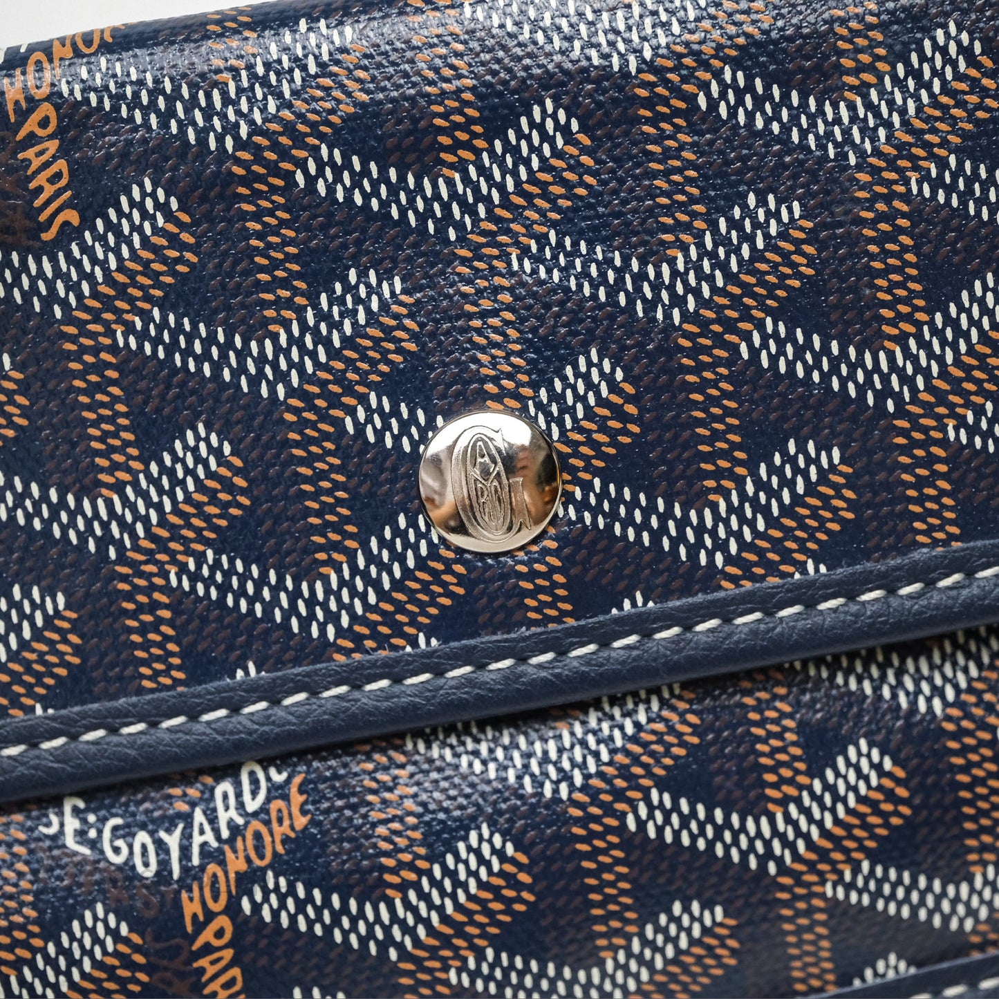 Goyard St. Louis Tote PM Navy/Tan