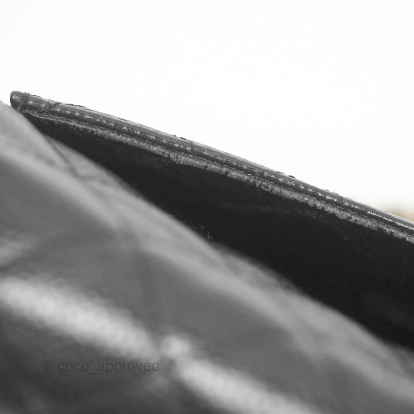 Chanel Vintage Mini Square Quilted Black Caviar Gold Hardware