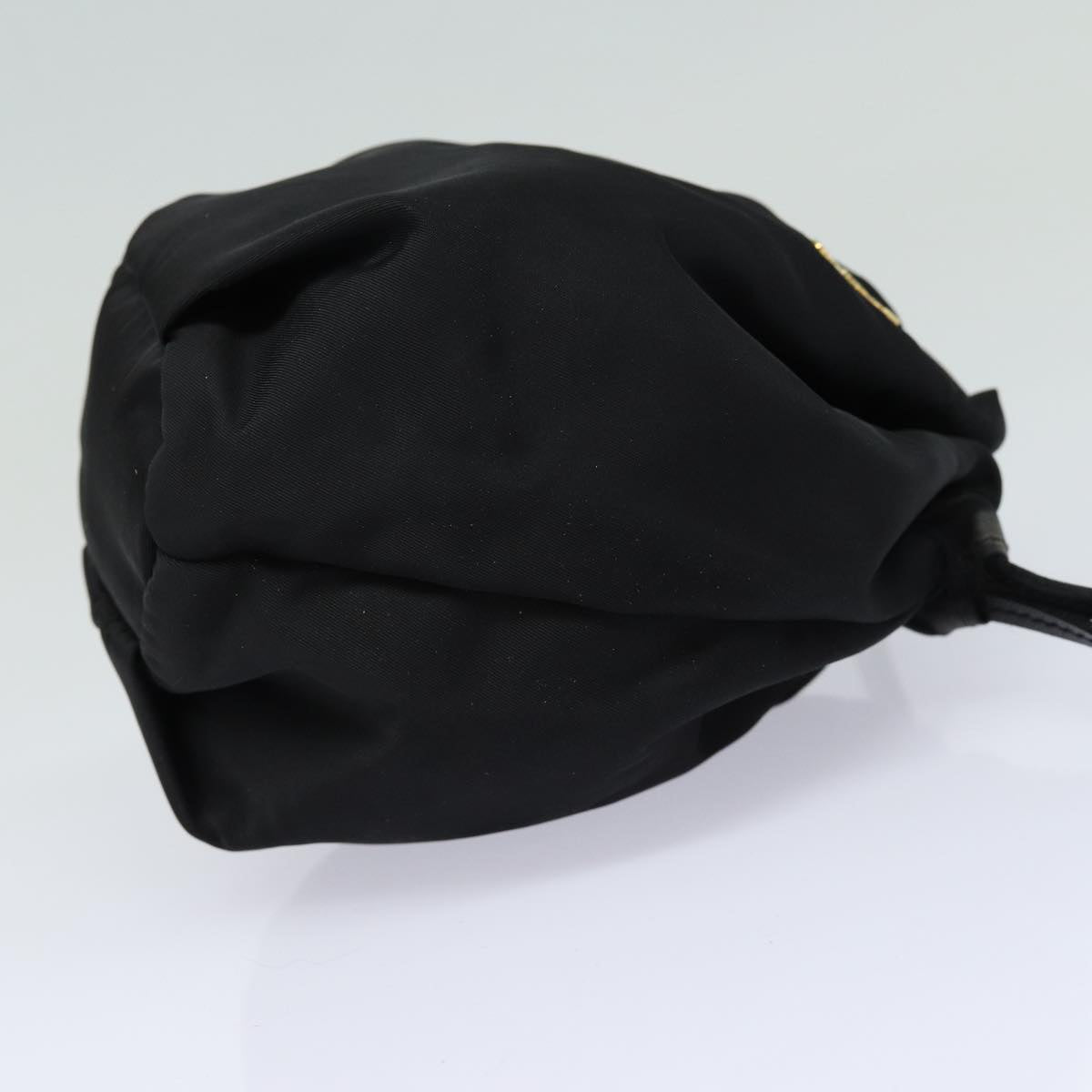 Luxury Prada Drawstring Pouch Nylon Black  86301